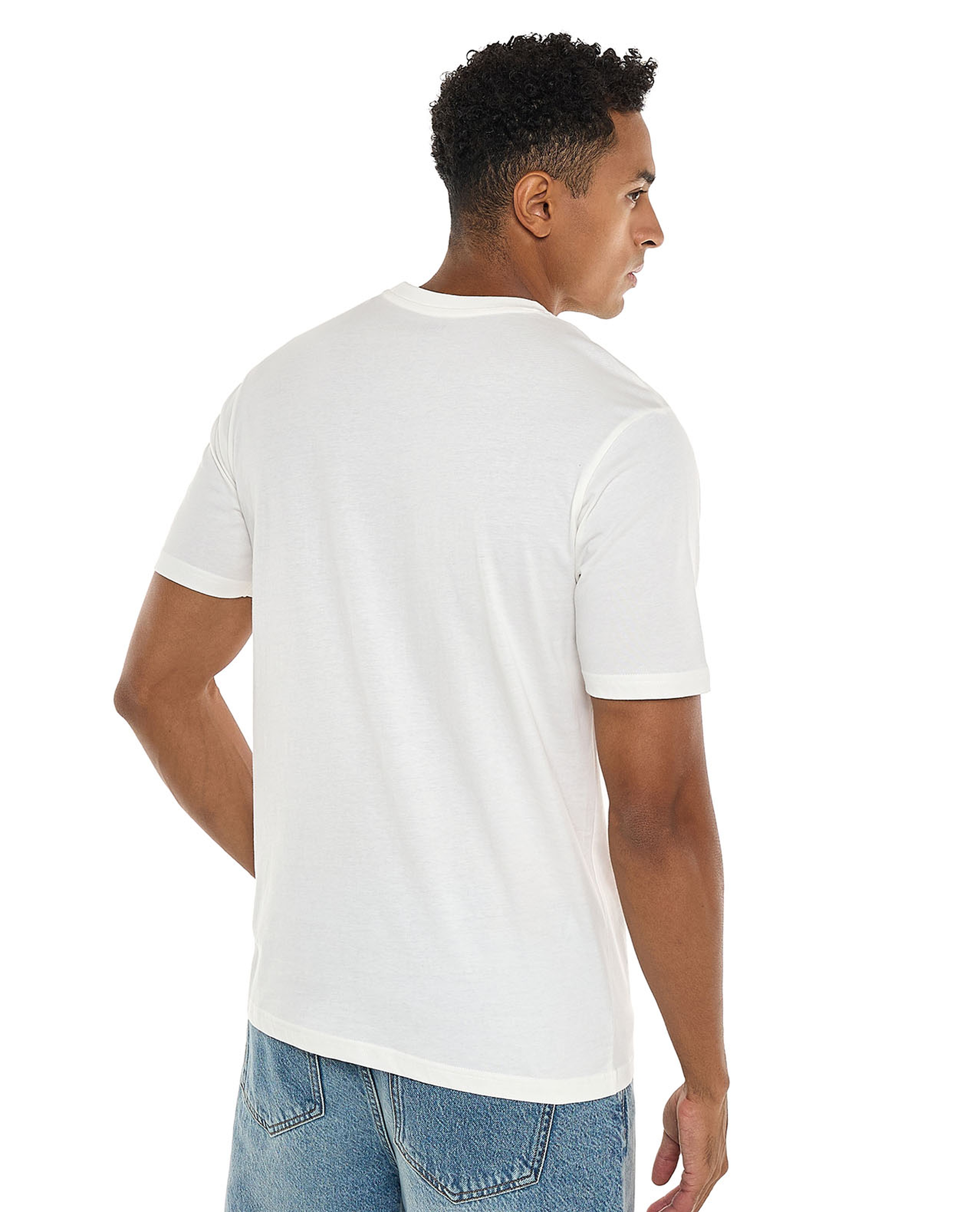 Printed T-Shirt with Crew Neck and Short Sleeves