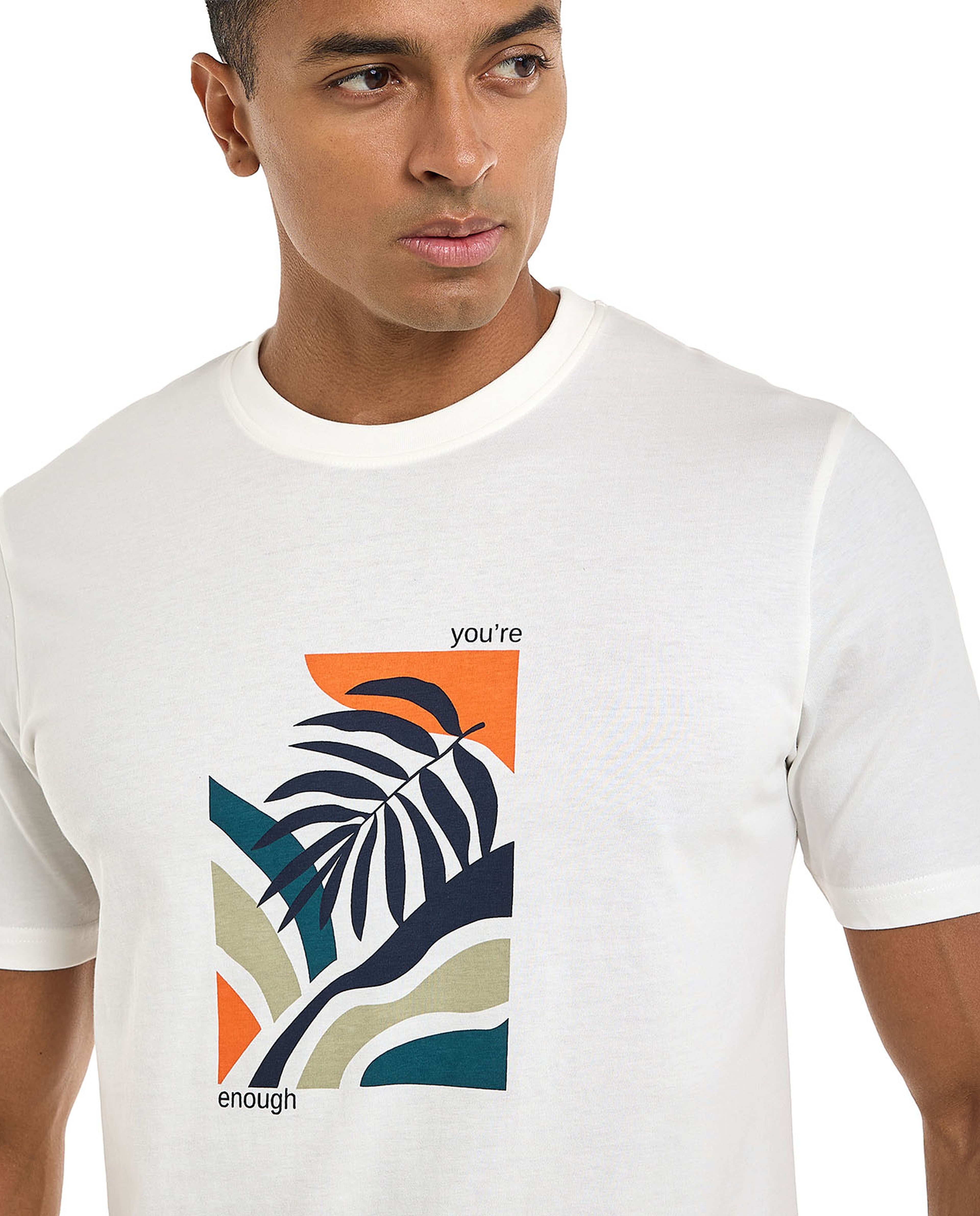 Printed T-Shirt with Crew Neck and Short Sleeves