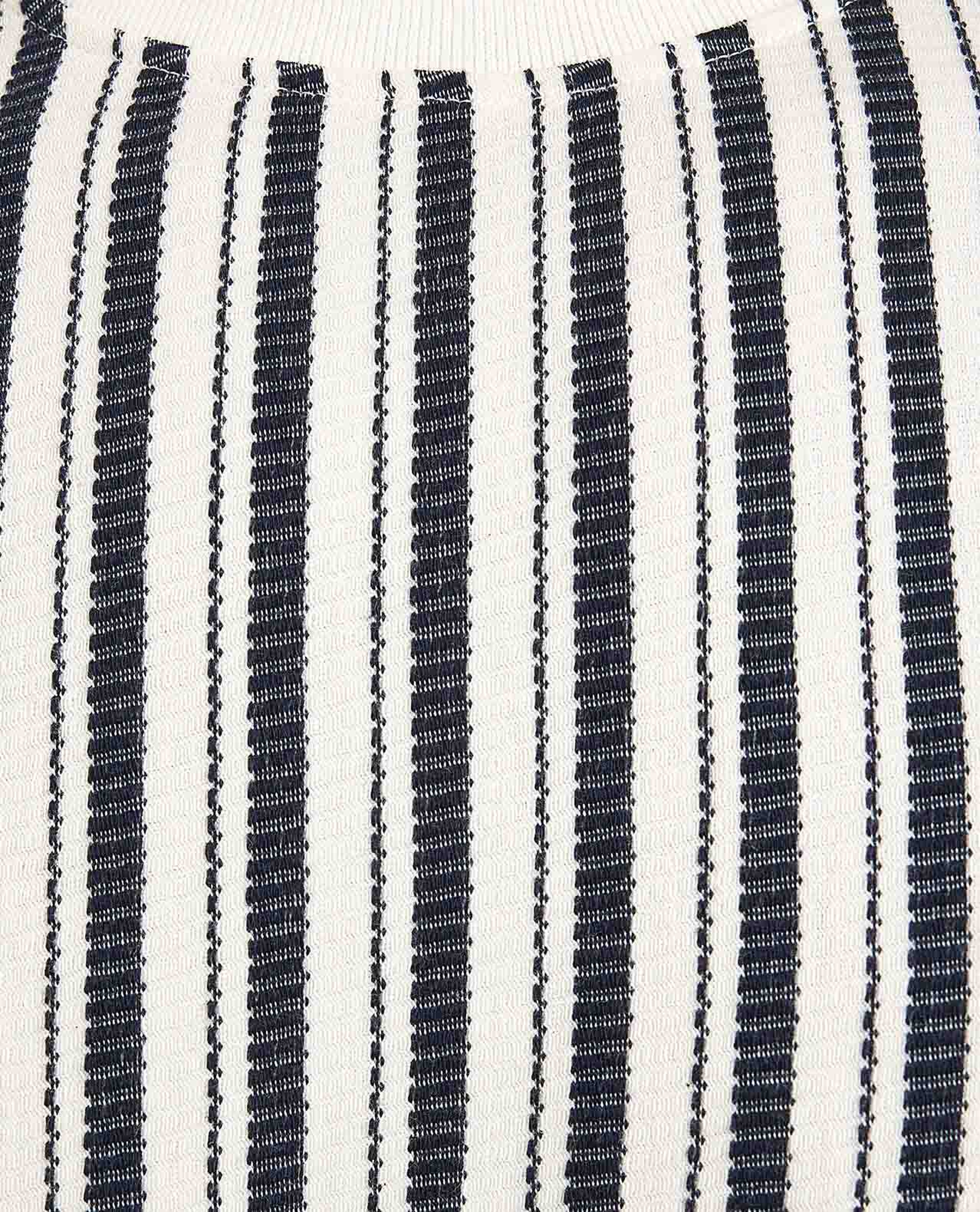 Striped T-Shirt with Crew Neck and Short Sleeves