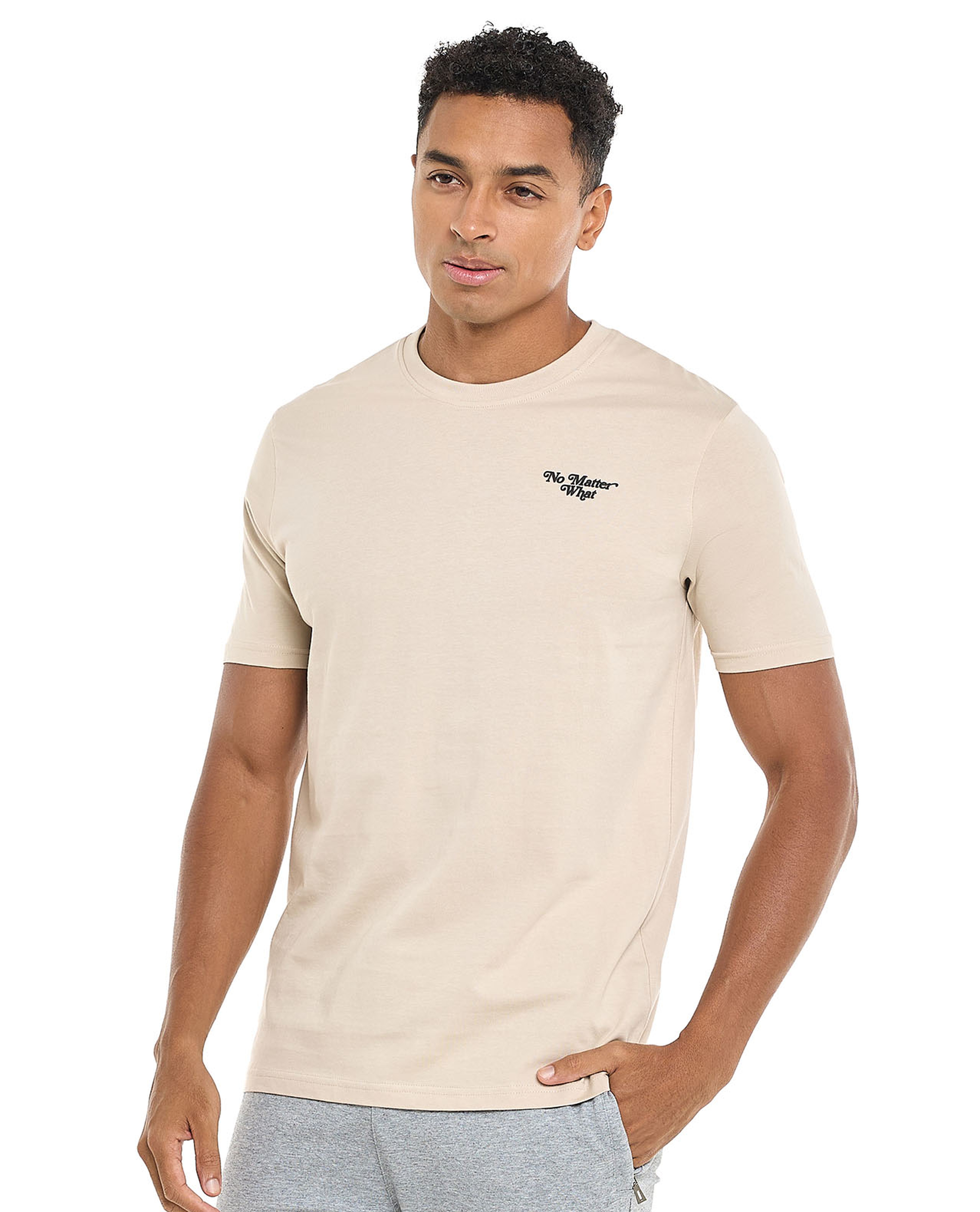 Printed T-Shirt with Crew Neck and Short Sleeves