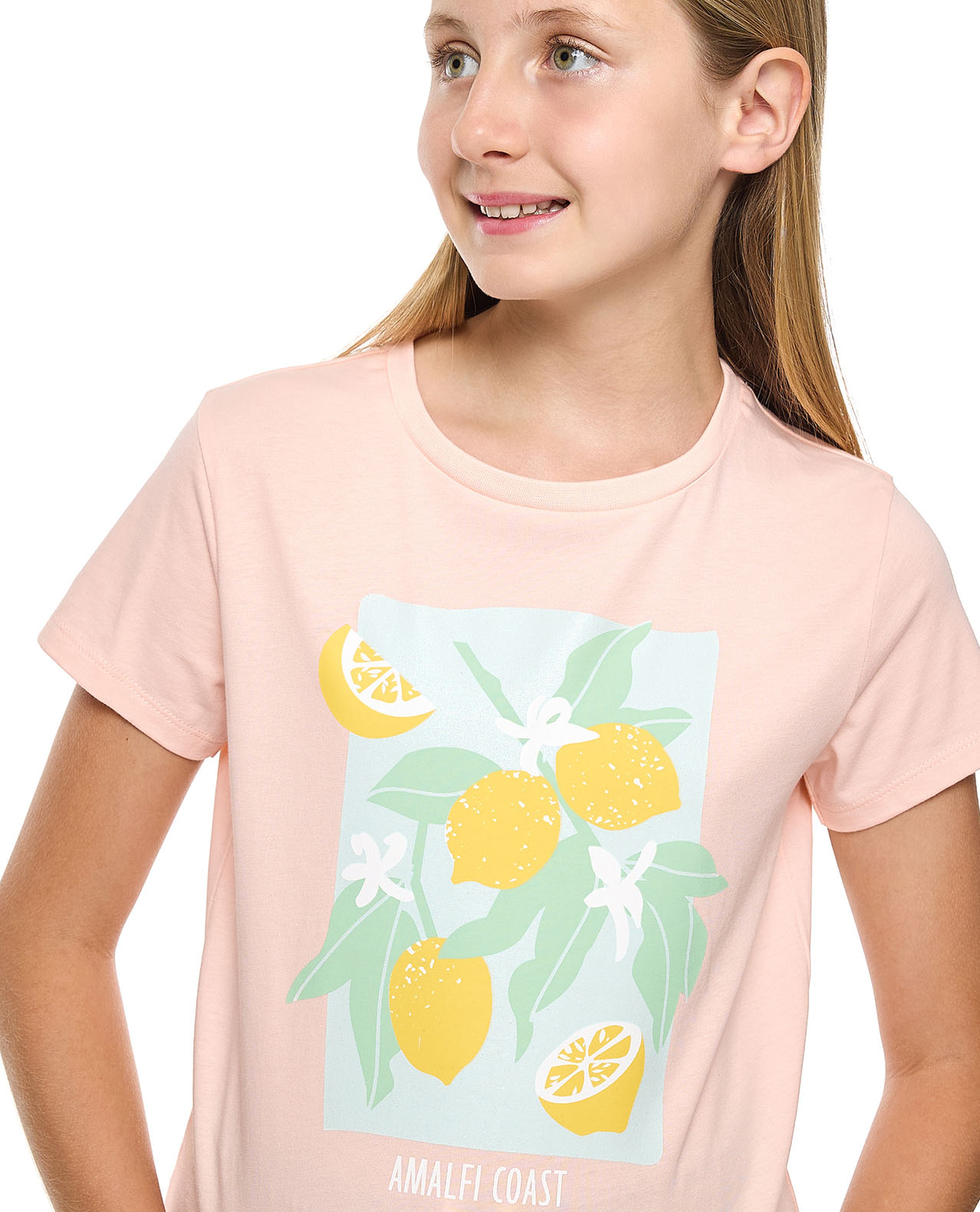 Printed T-Shirt with Crew Neck and Short Sleeves