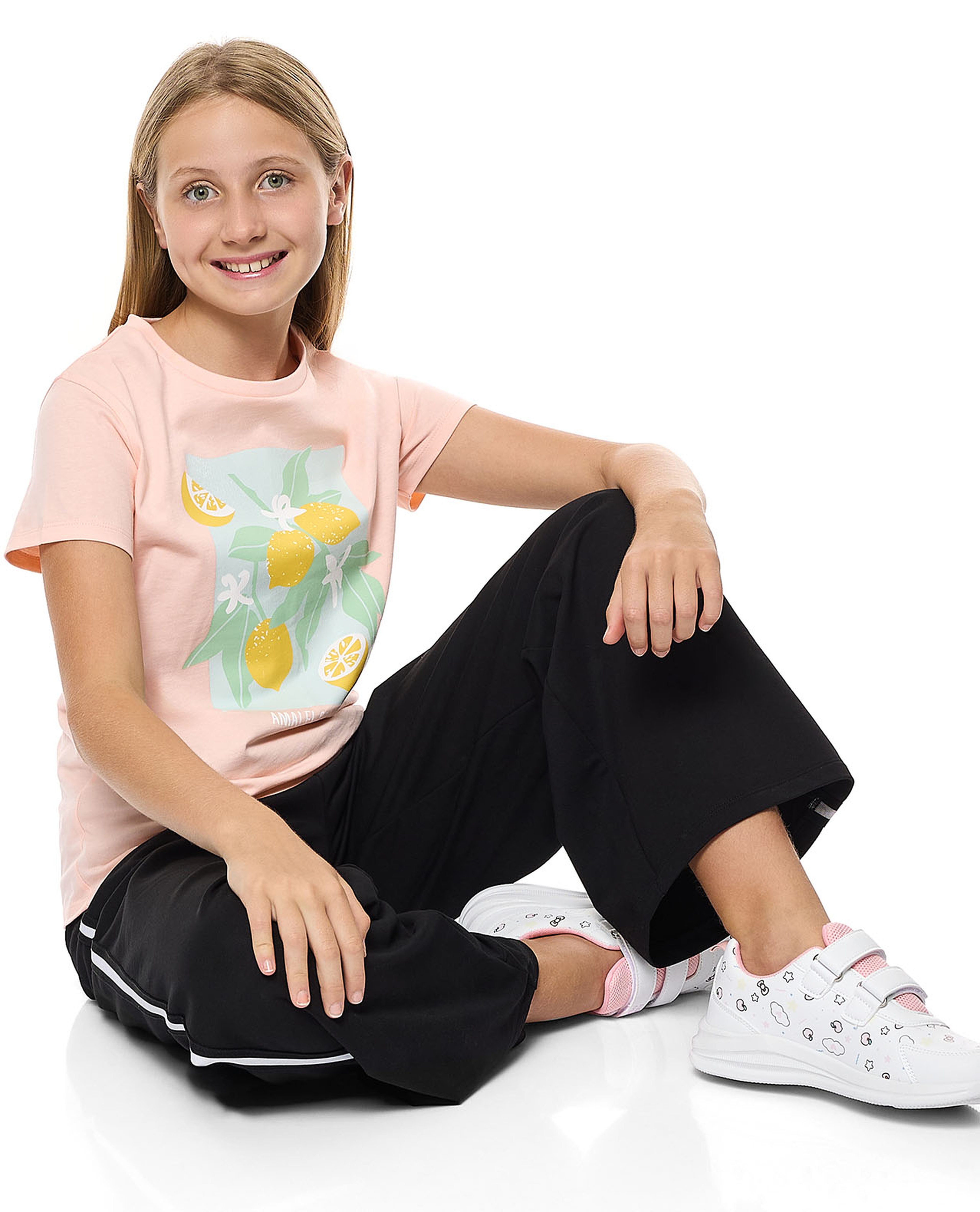 Printed T-Shirt with Crew Neck and Short Sleeves