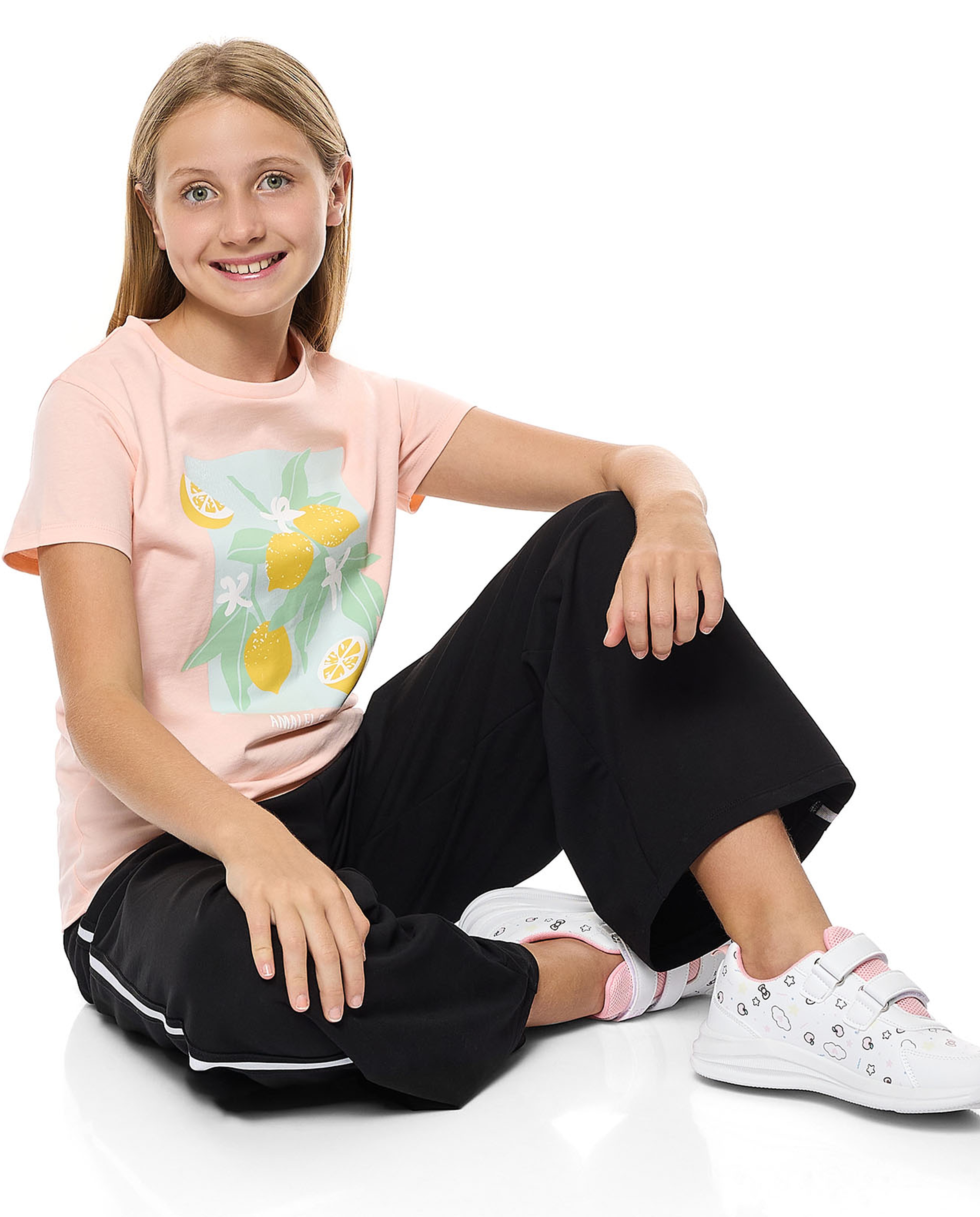 Printed T-Shirt with Crew Neck and Short Sleeves