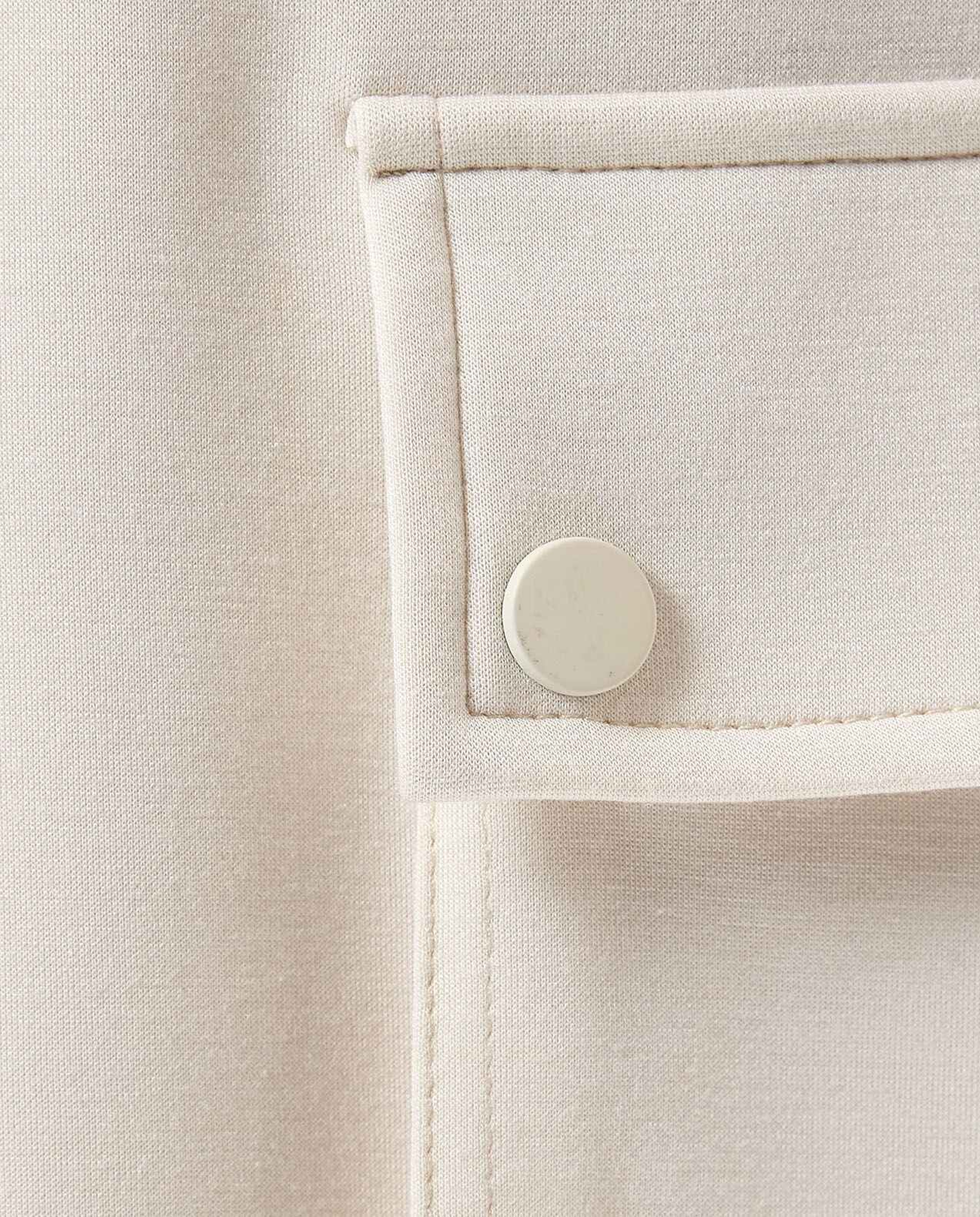 Solid Cargo Pants with Drawstring Waist