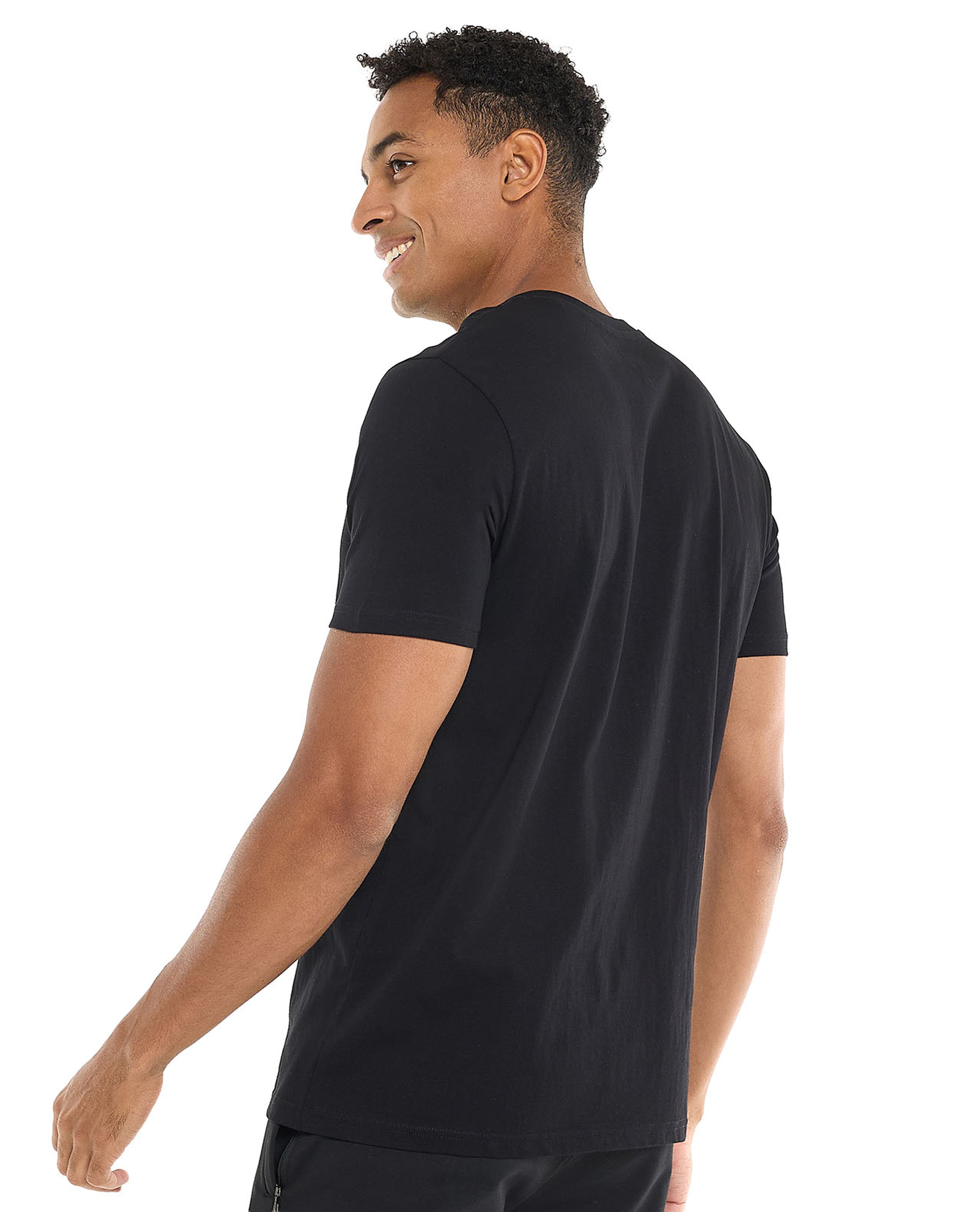 Typography Print T-Shirt with Crew Neck and Short Sleeves