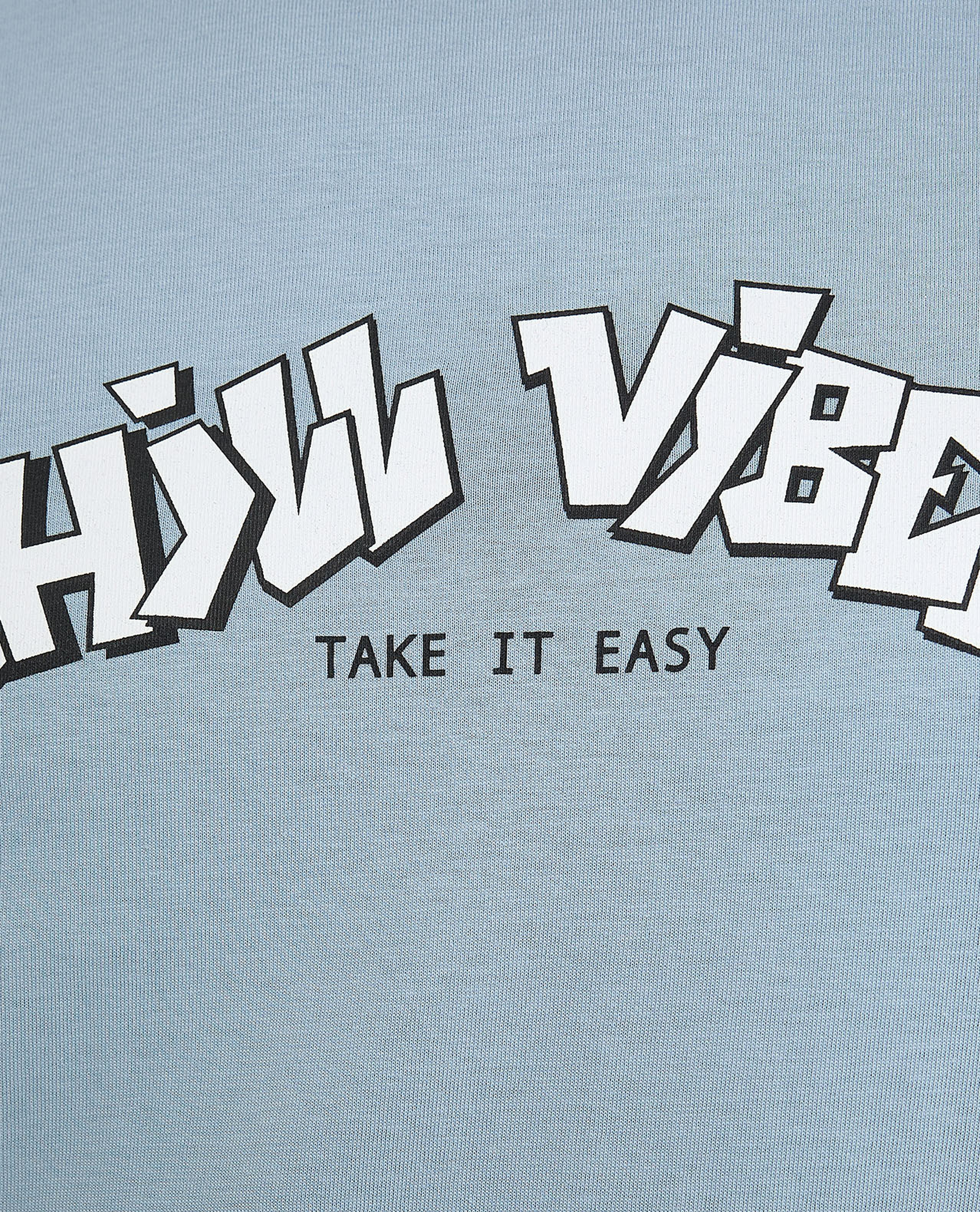 Typography Print T-Shirt with Crew Neck and Short Sleeves