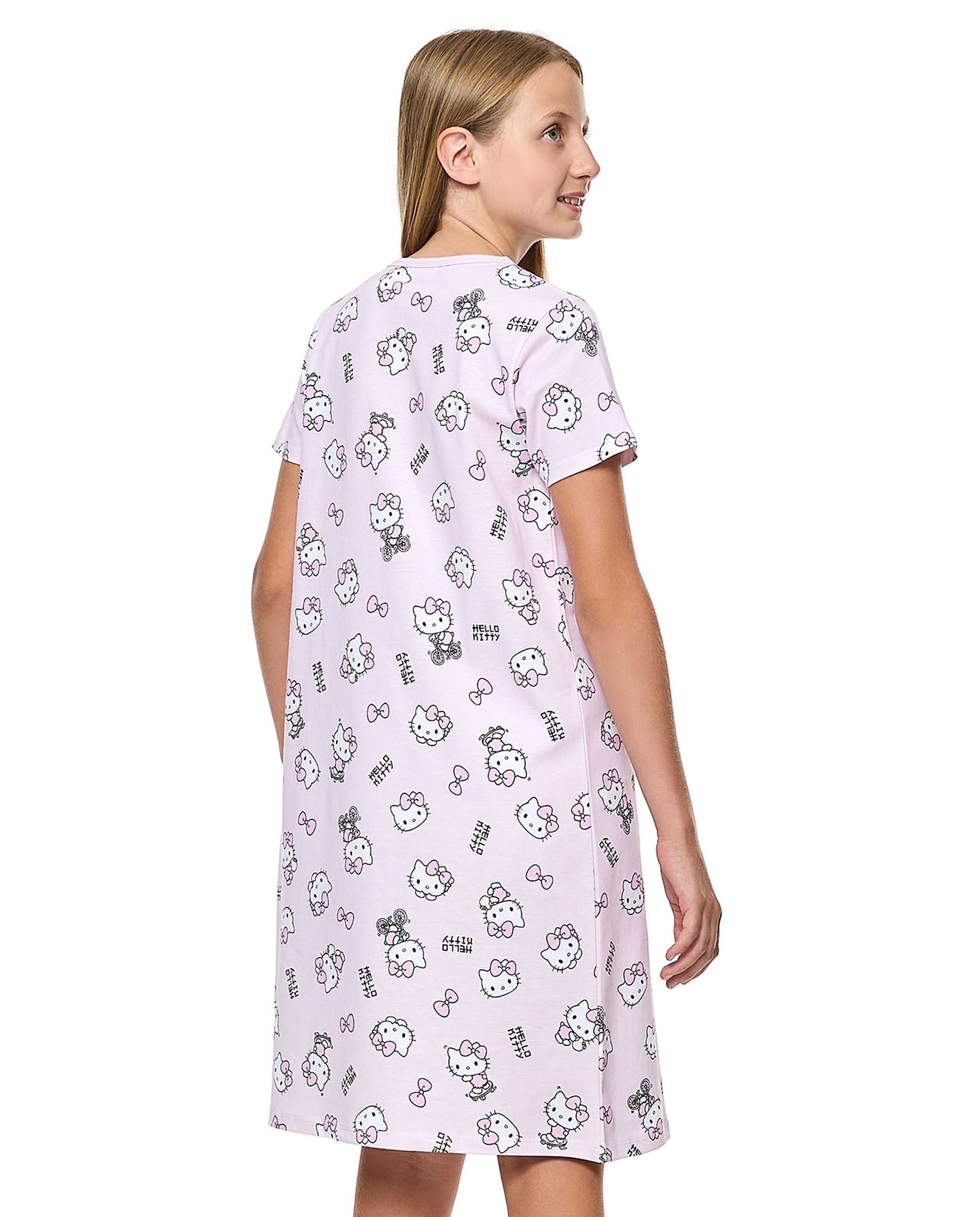 2 Pack Stitch Print Nightdresses