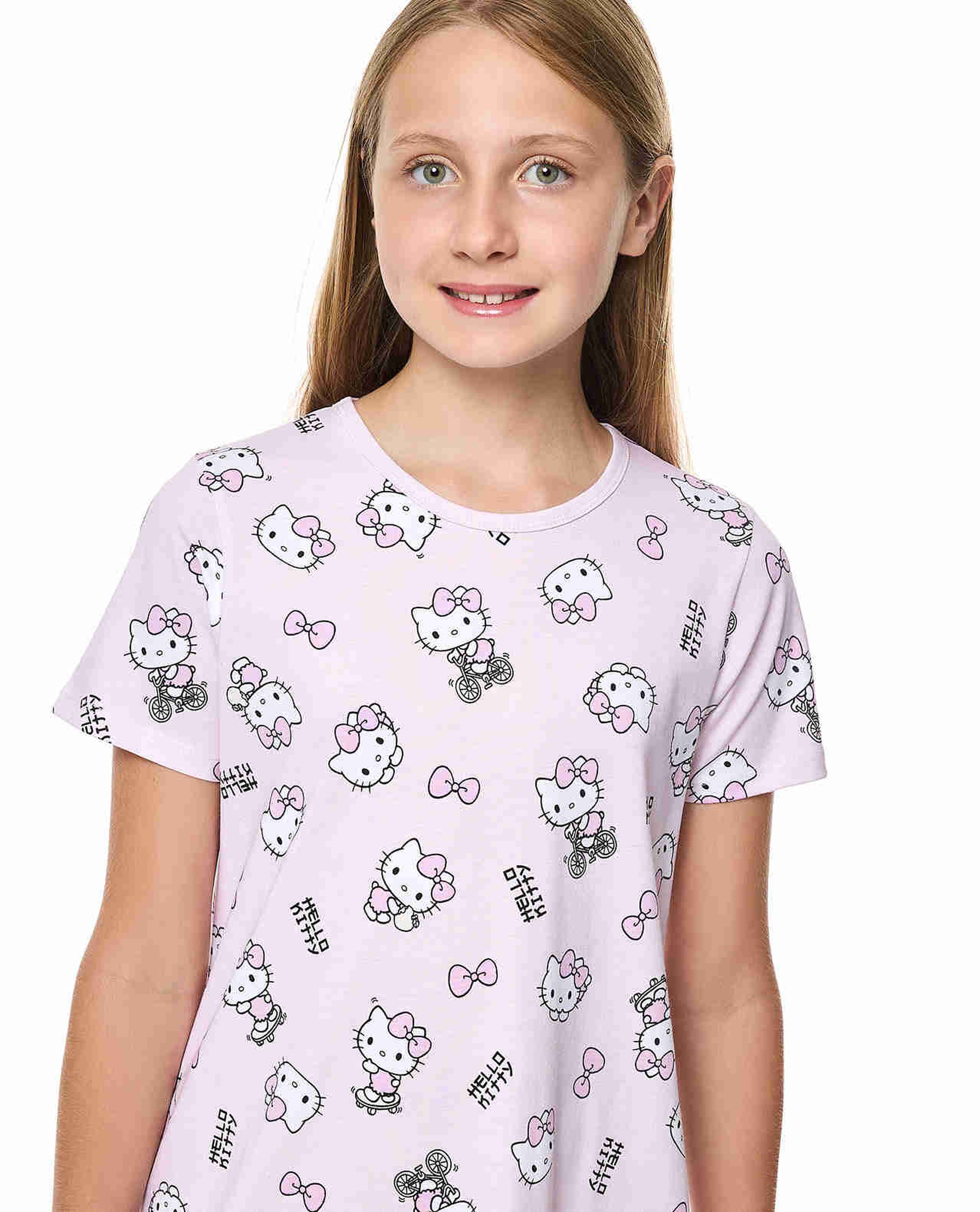 2 Pack Stitch Print Nightdresses