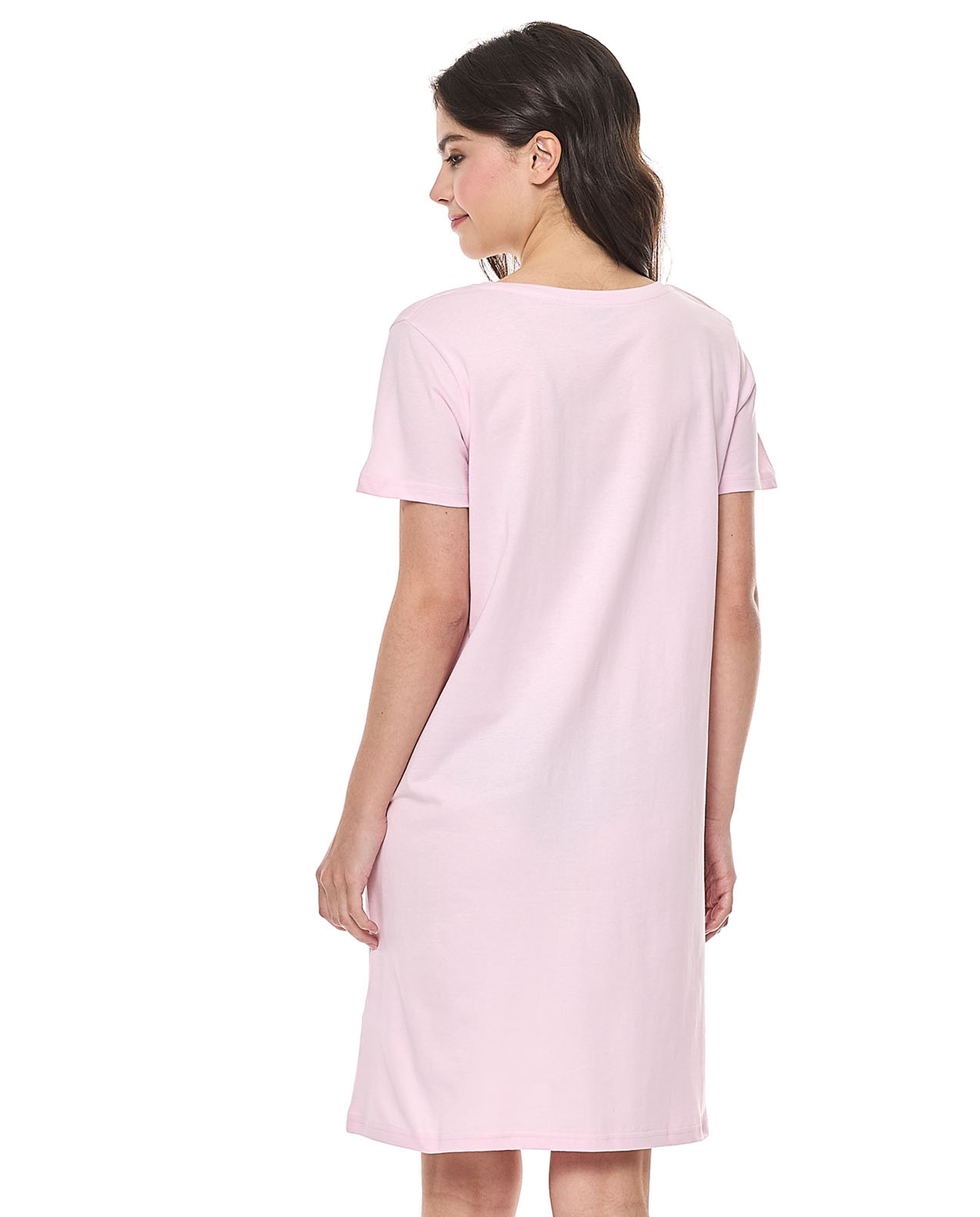 Kuromi Print Nightdress with Short Sleeves