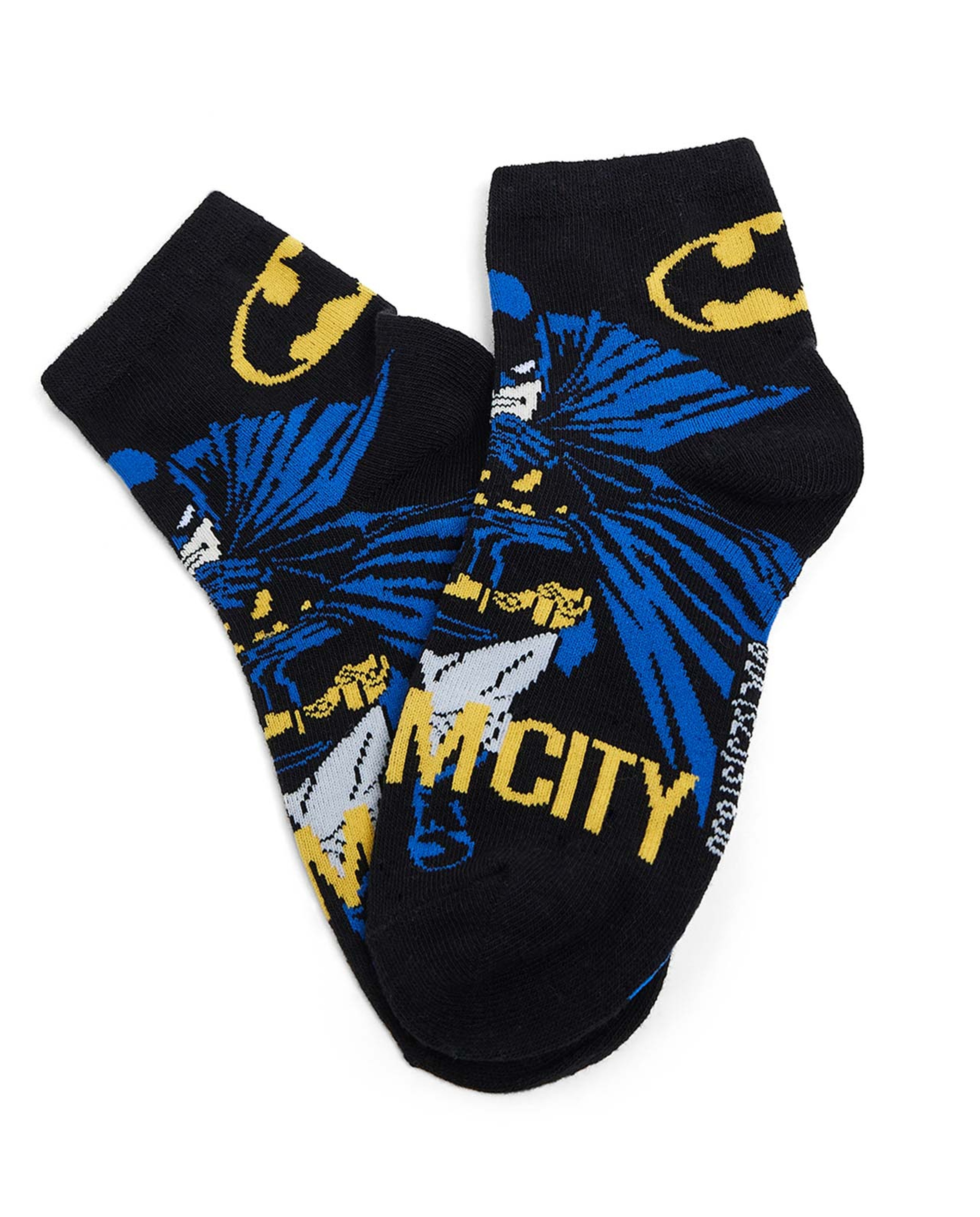 3 Pack Batman Print Ankle Socks