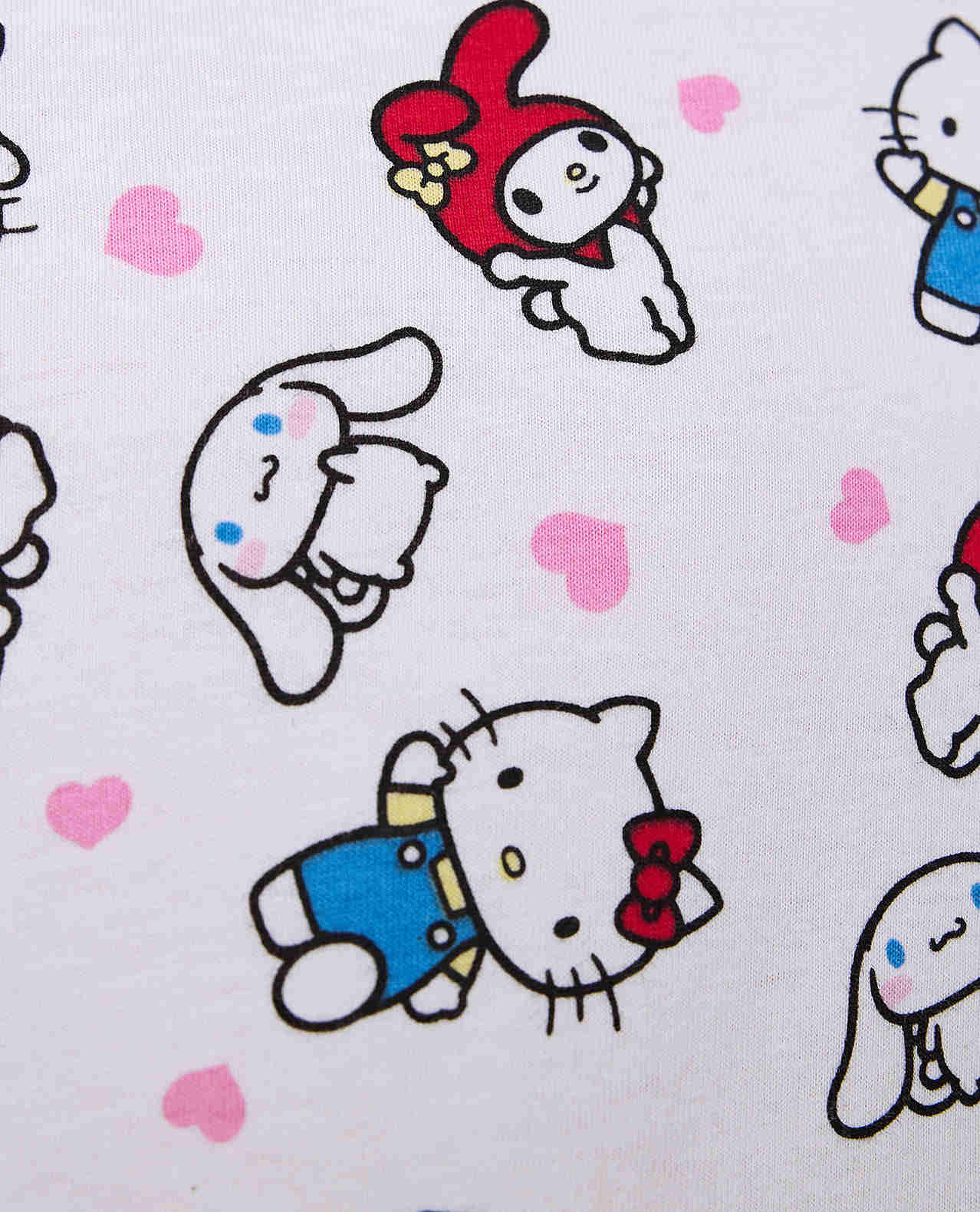 2 Pack Hello Kitty Print Nightdresses