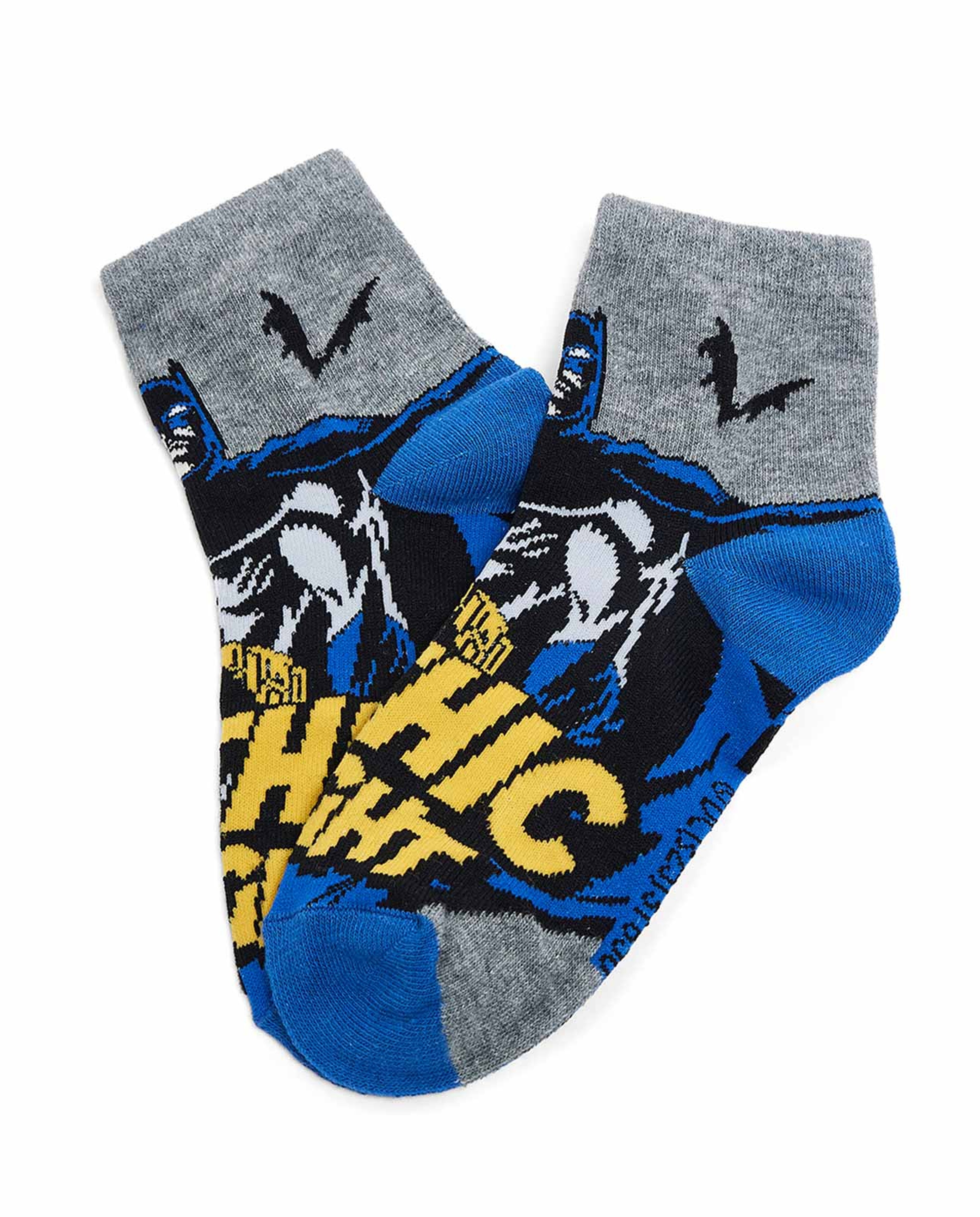 3 Pack Batman Print Ankle Socks