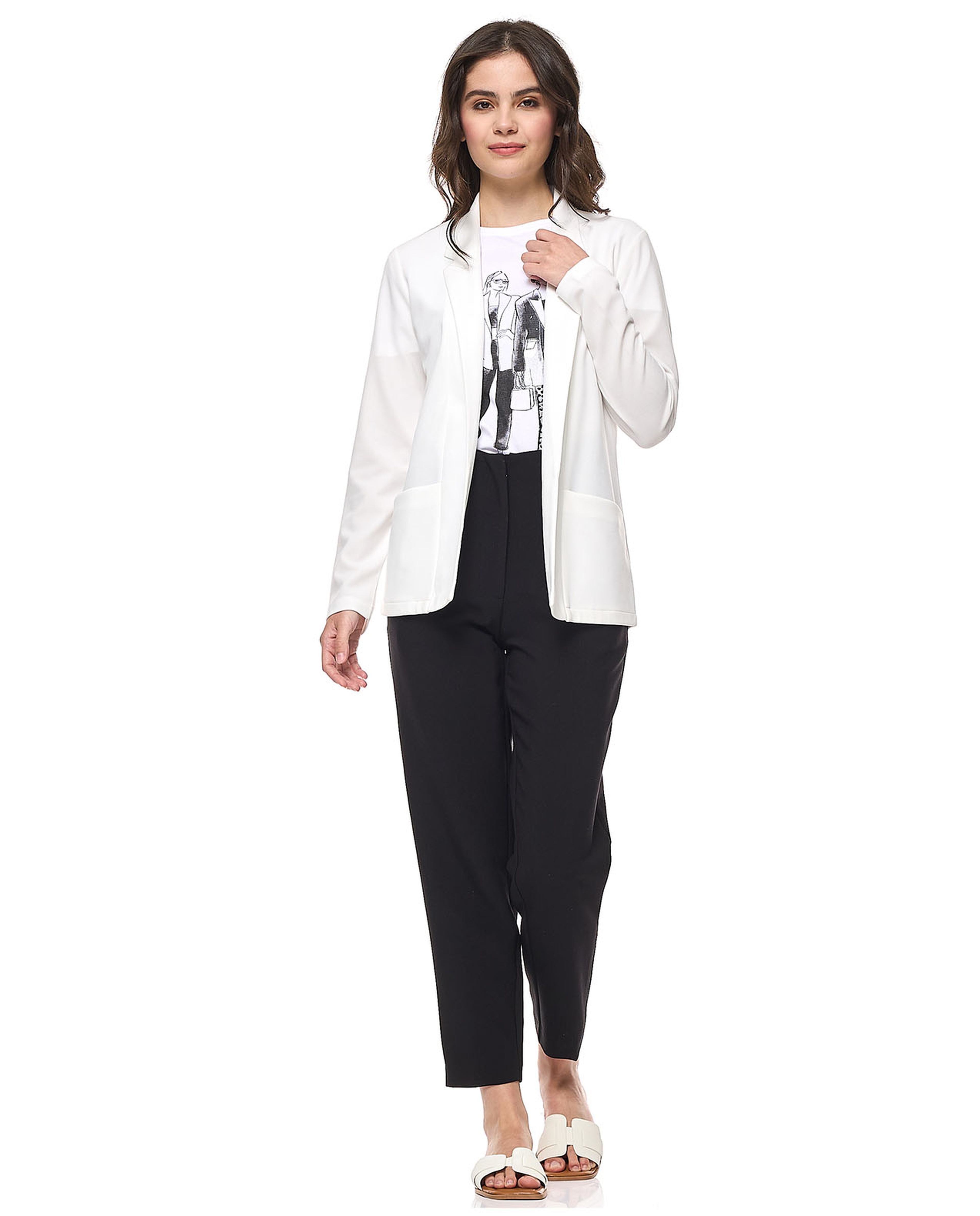 Solid Jacket with Long Sleeves