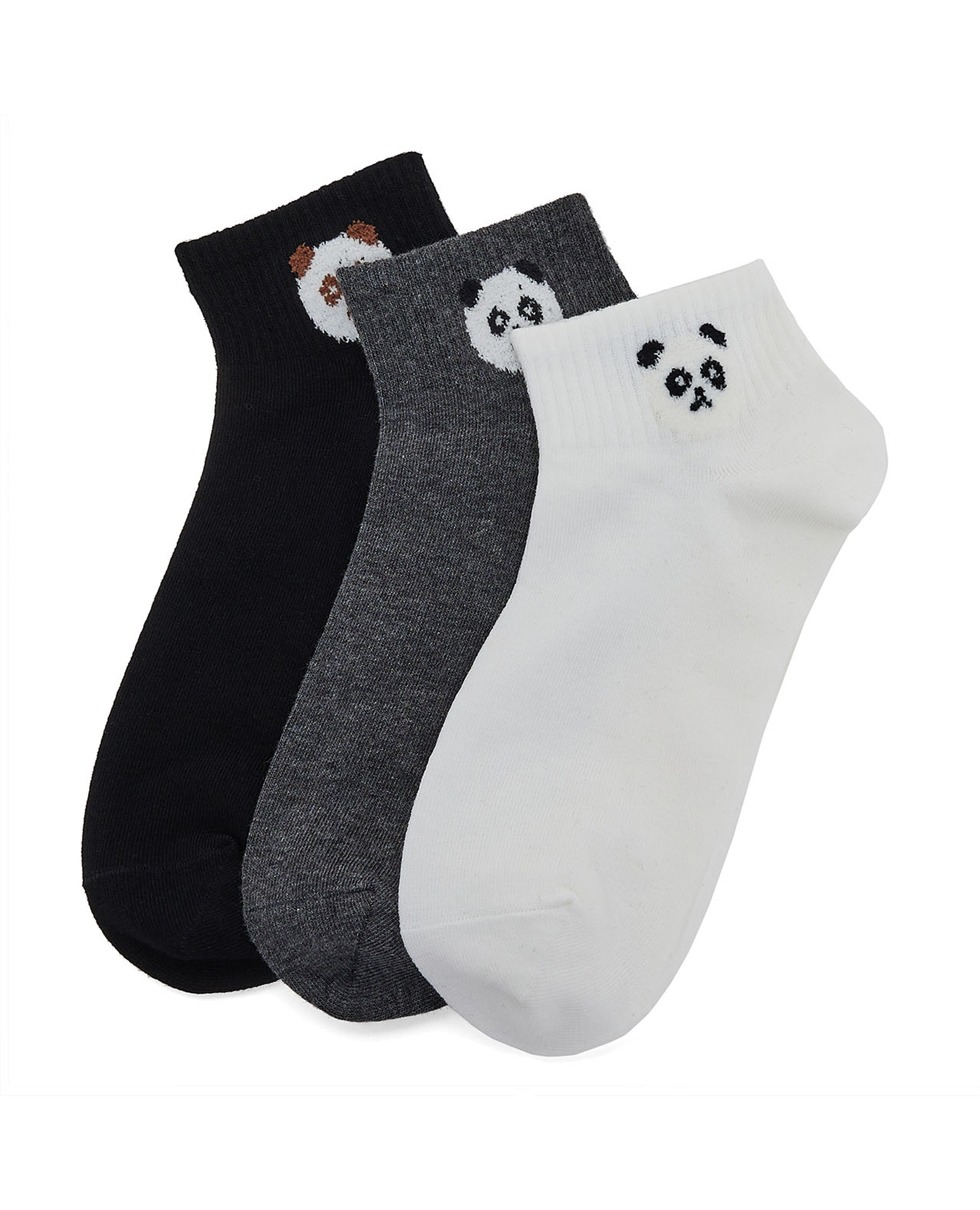 3 Pack Printed Ankle Socks