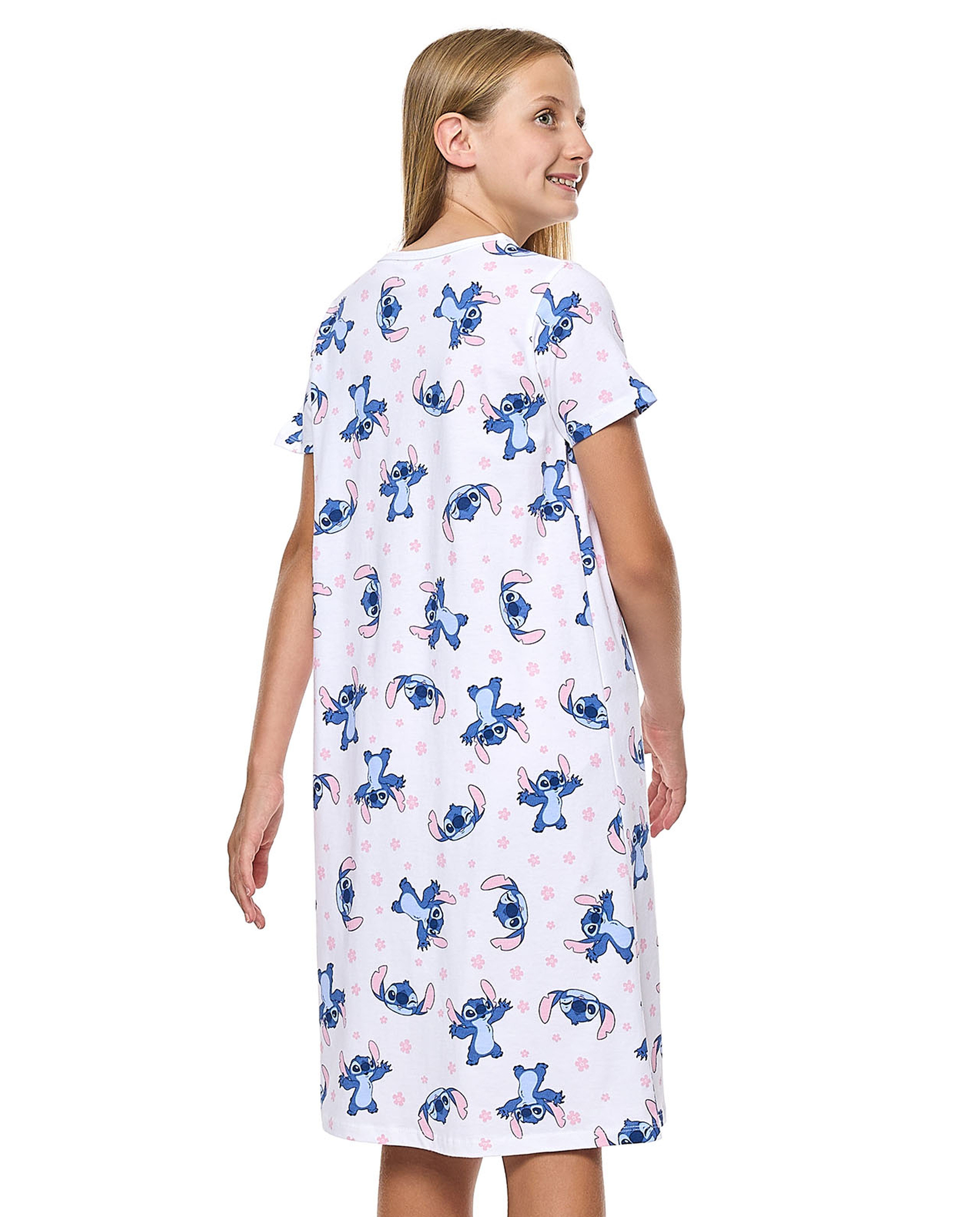 2 Pack Stitch Print Nightdresses