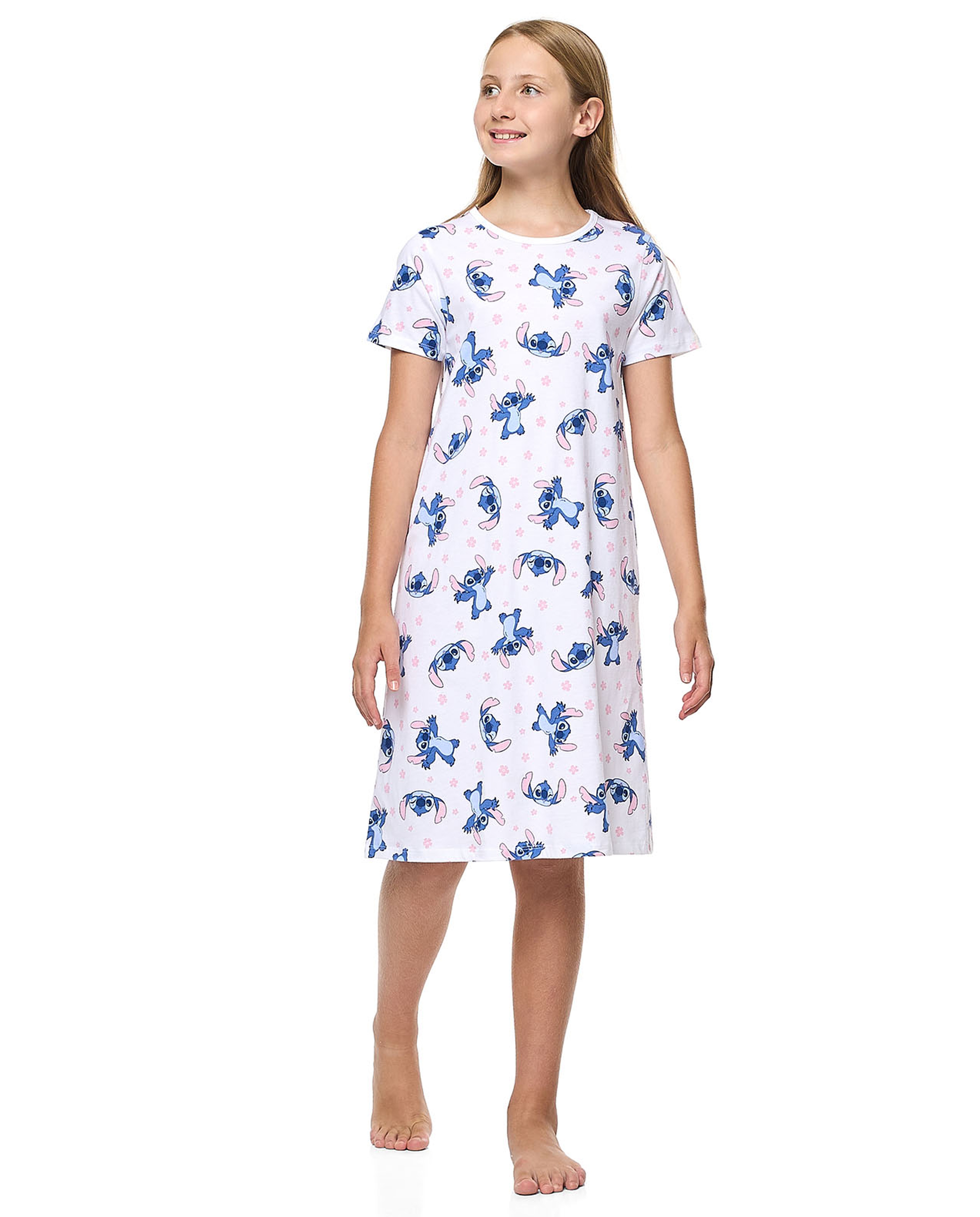 2 Pack Stitch Print Nightdresses