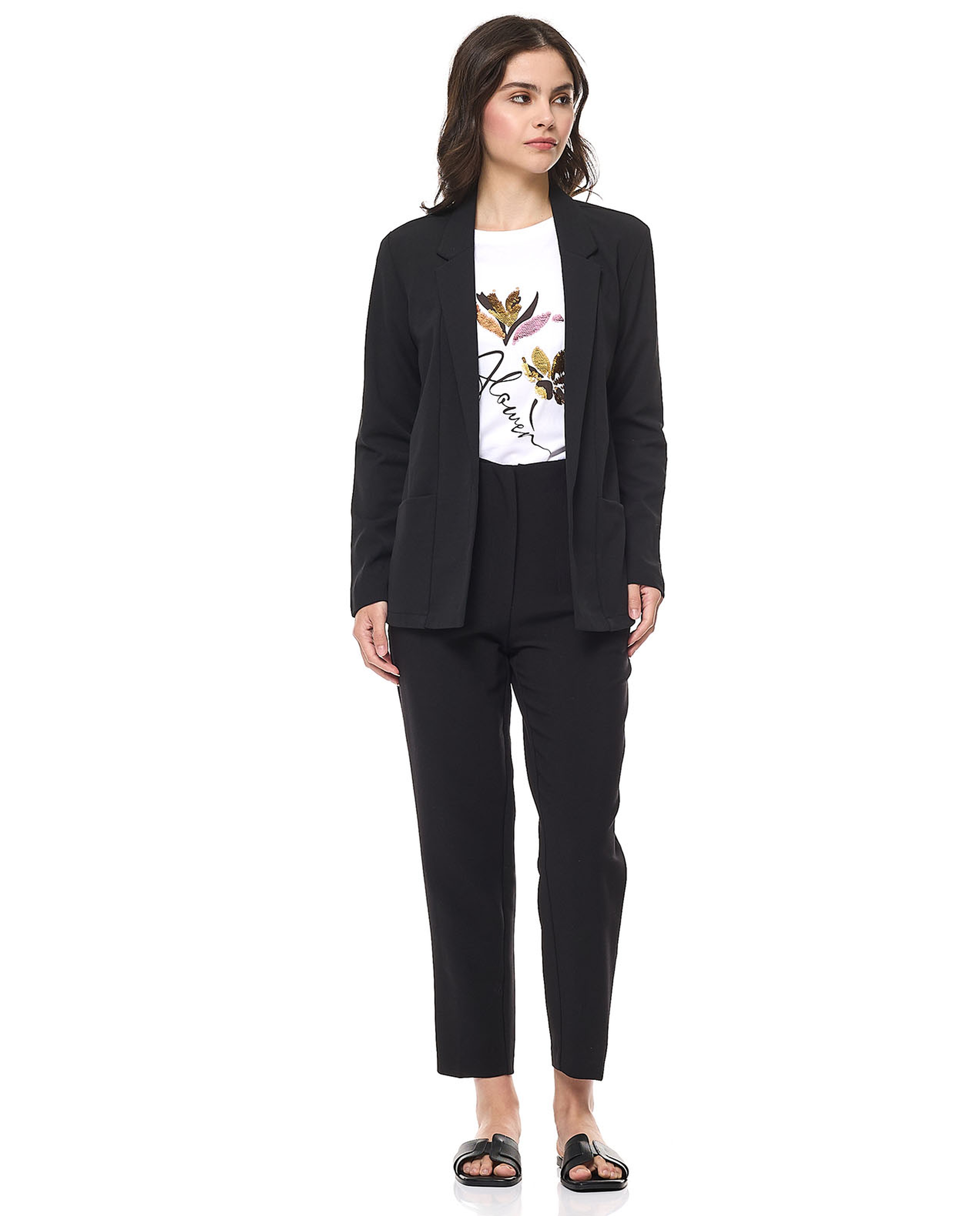 Solid Jacket with Long Sleeves