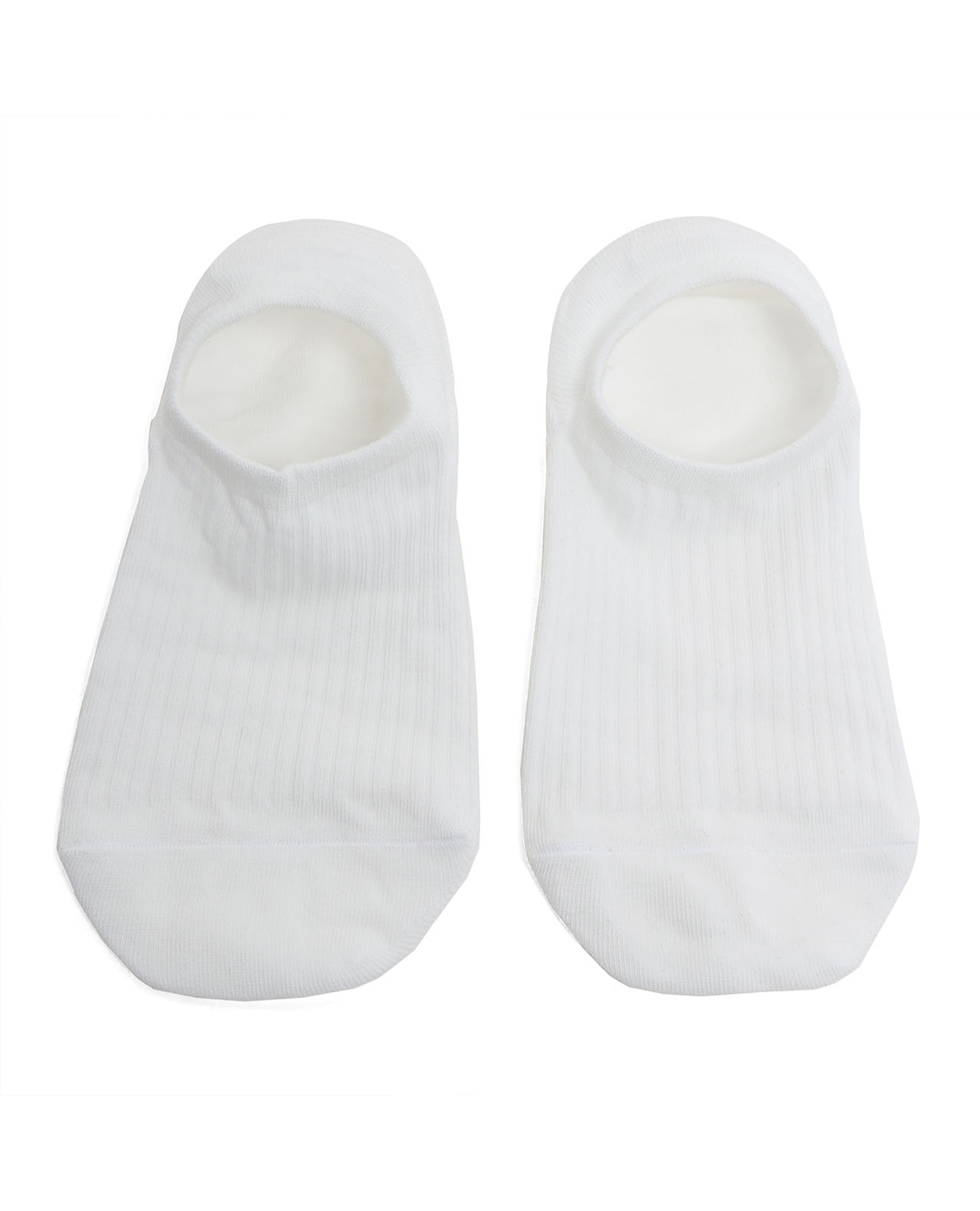 3 Pack Ribbed No-Show Socks