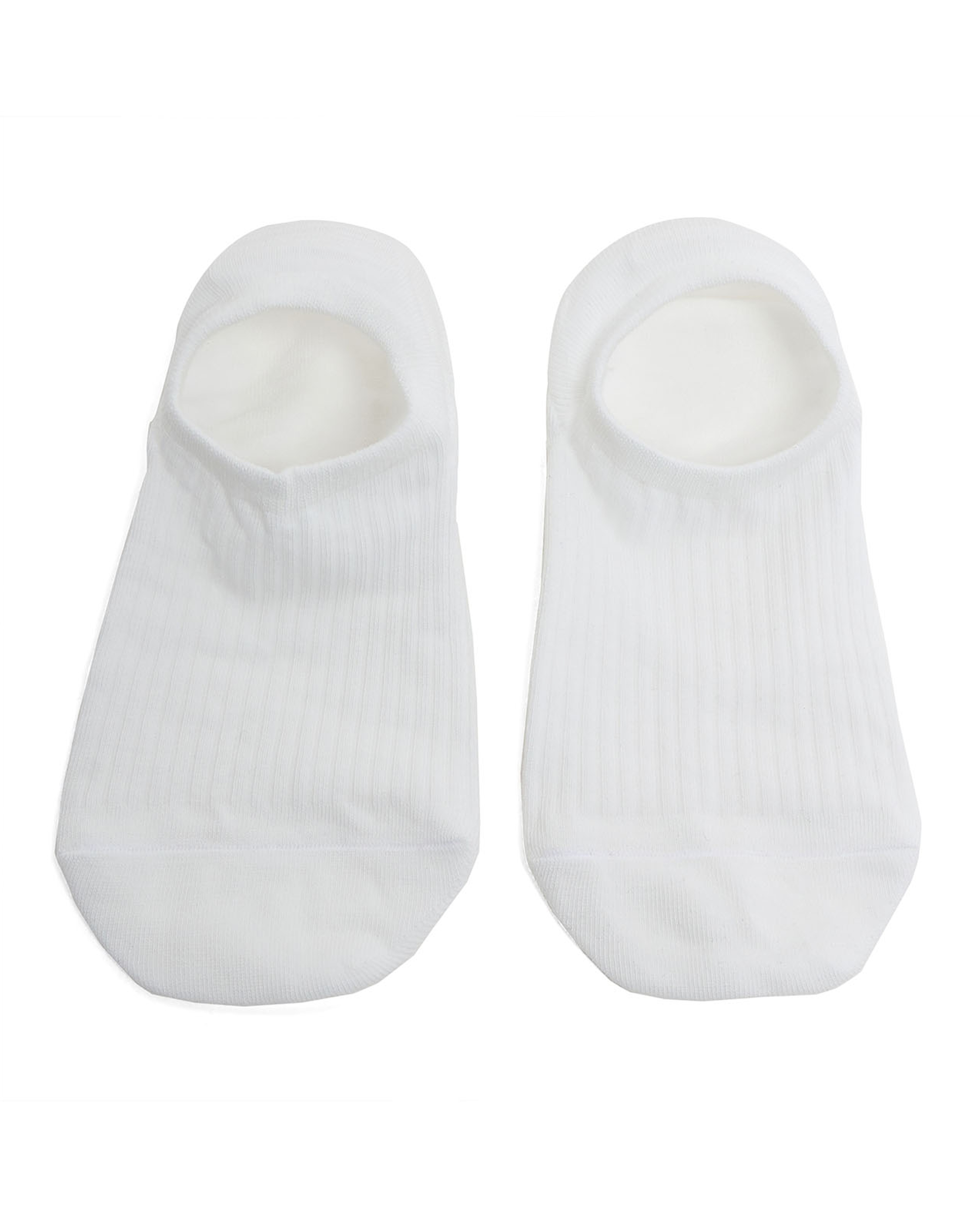 3 Pack Ribbed No-Show Socks