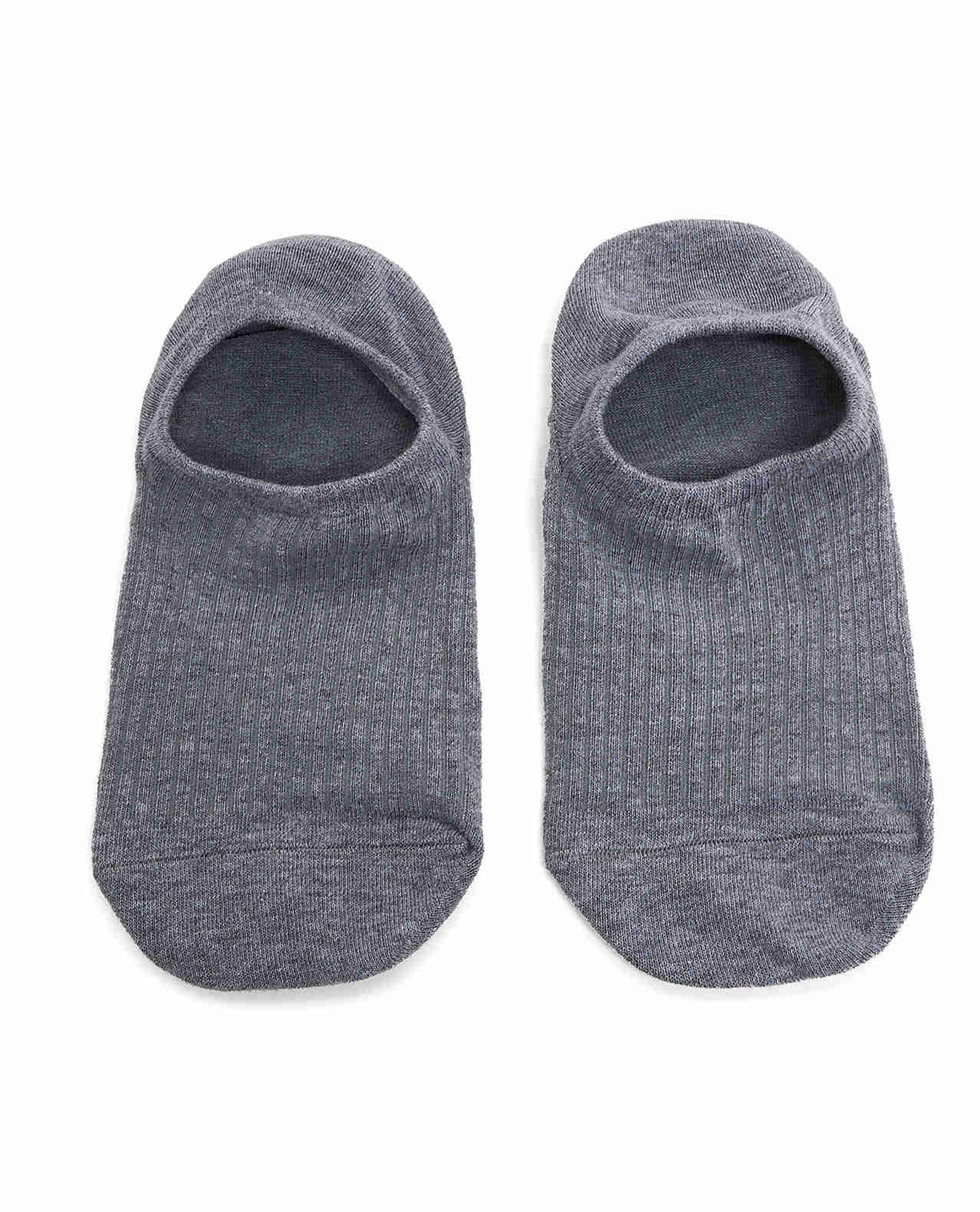 3 Pack Ribbed No-Show Socks