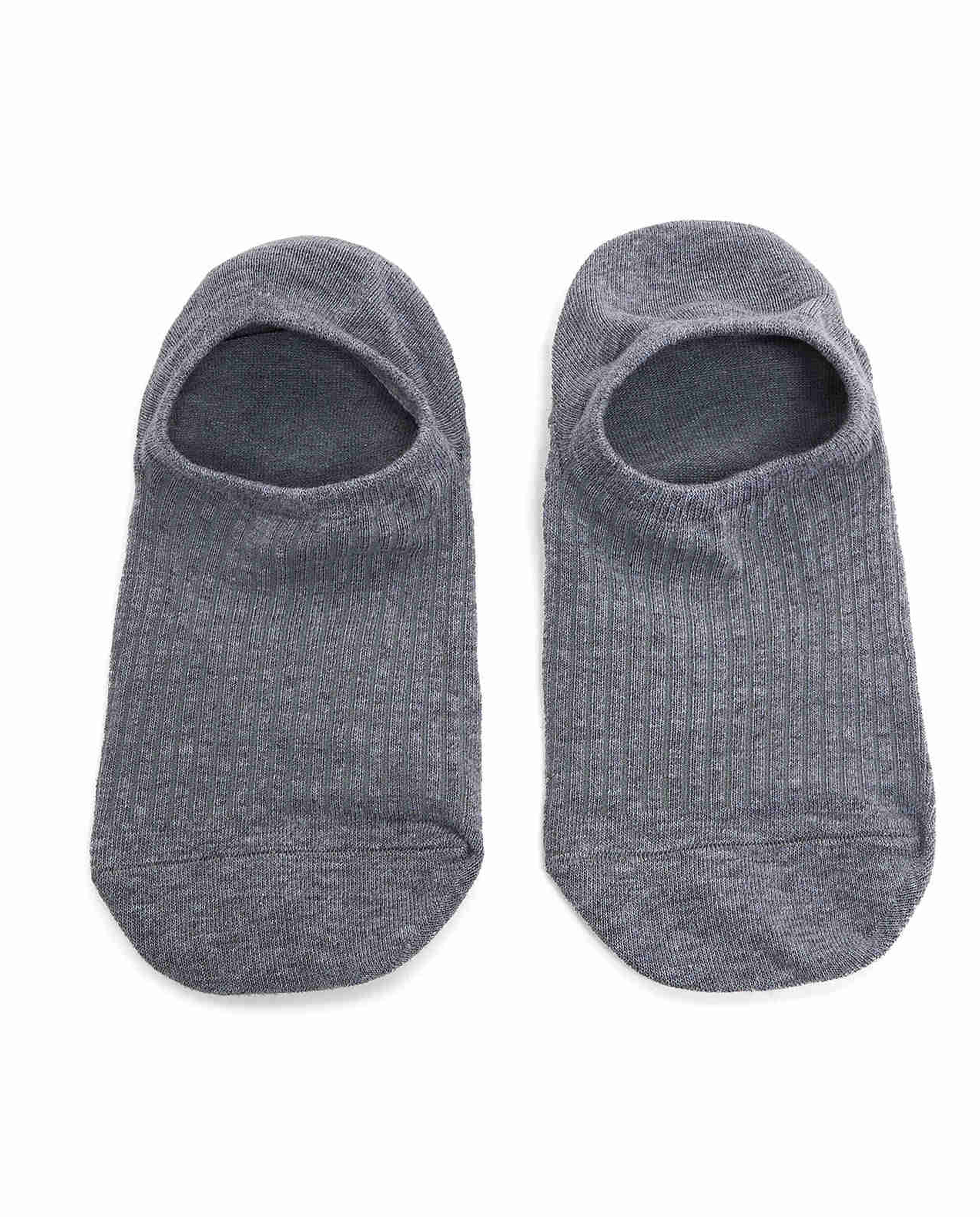 3 Pack Ribbed No-Show Socks