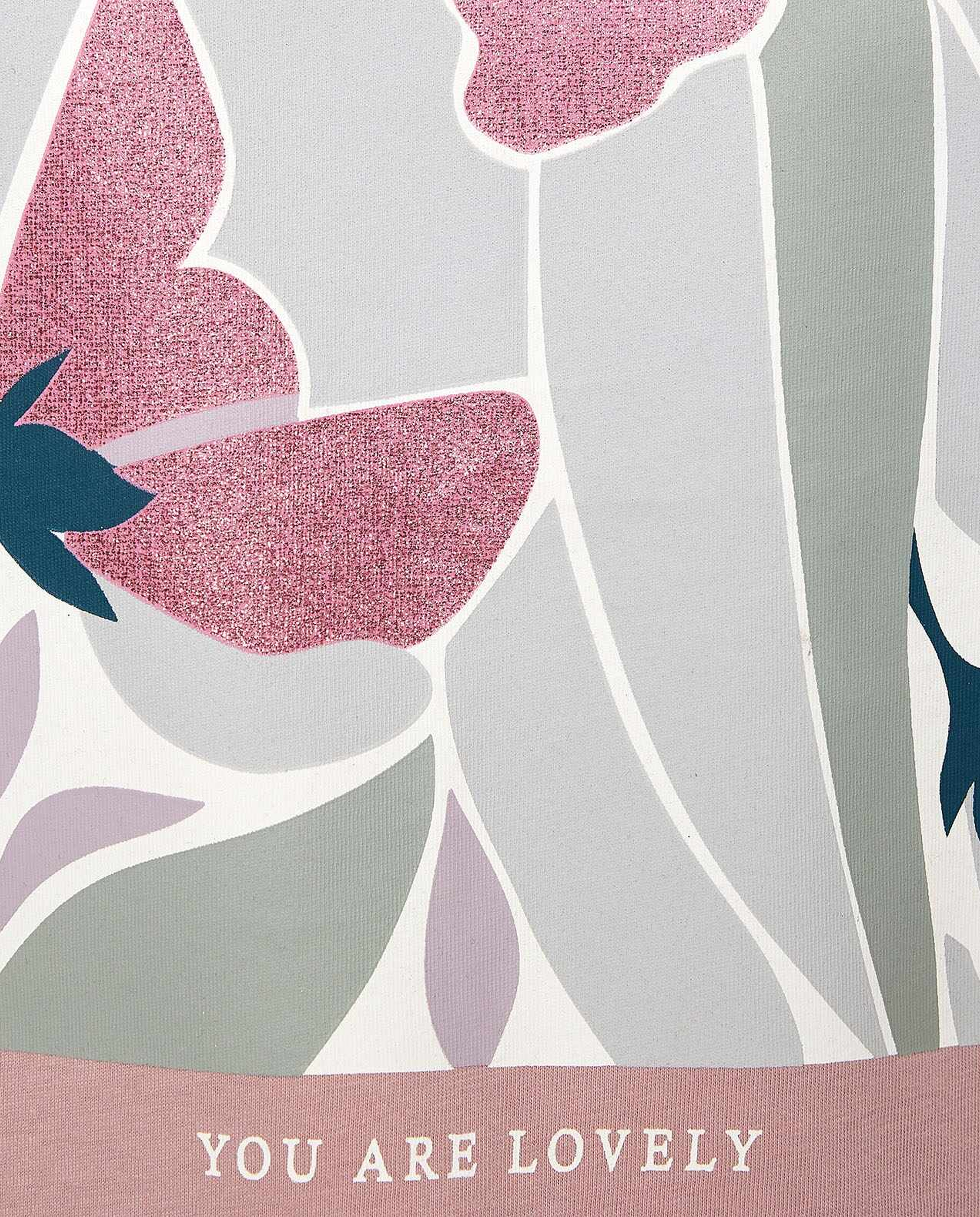 Printed T-Shirt With Crew Neck and Short Sleeves