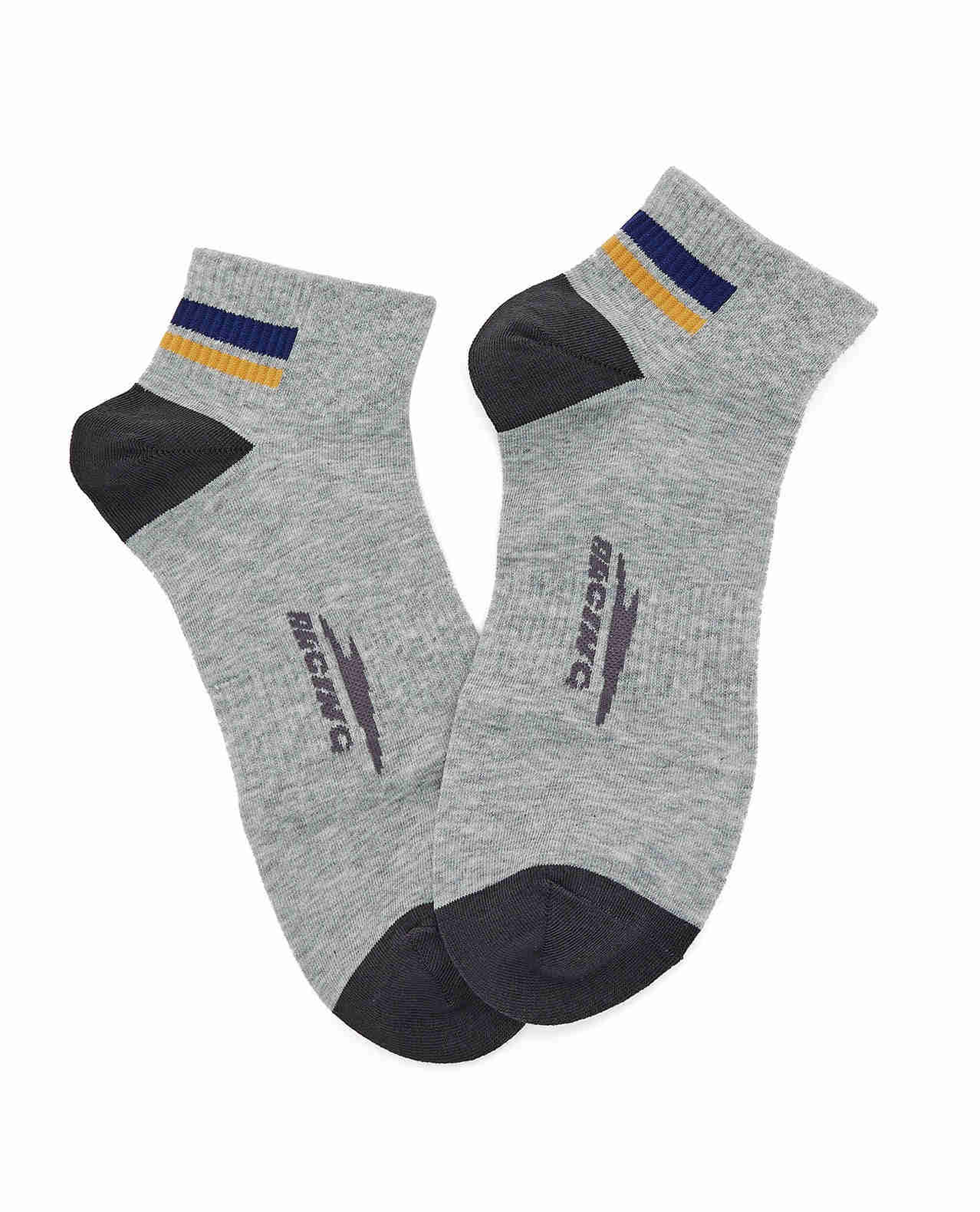 3 Pack Printed Ankle Socks