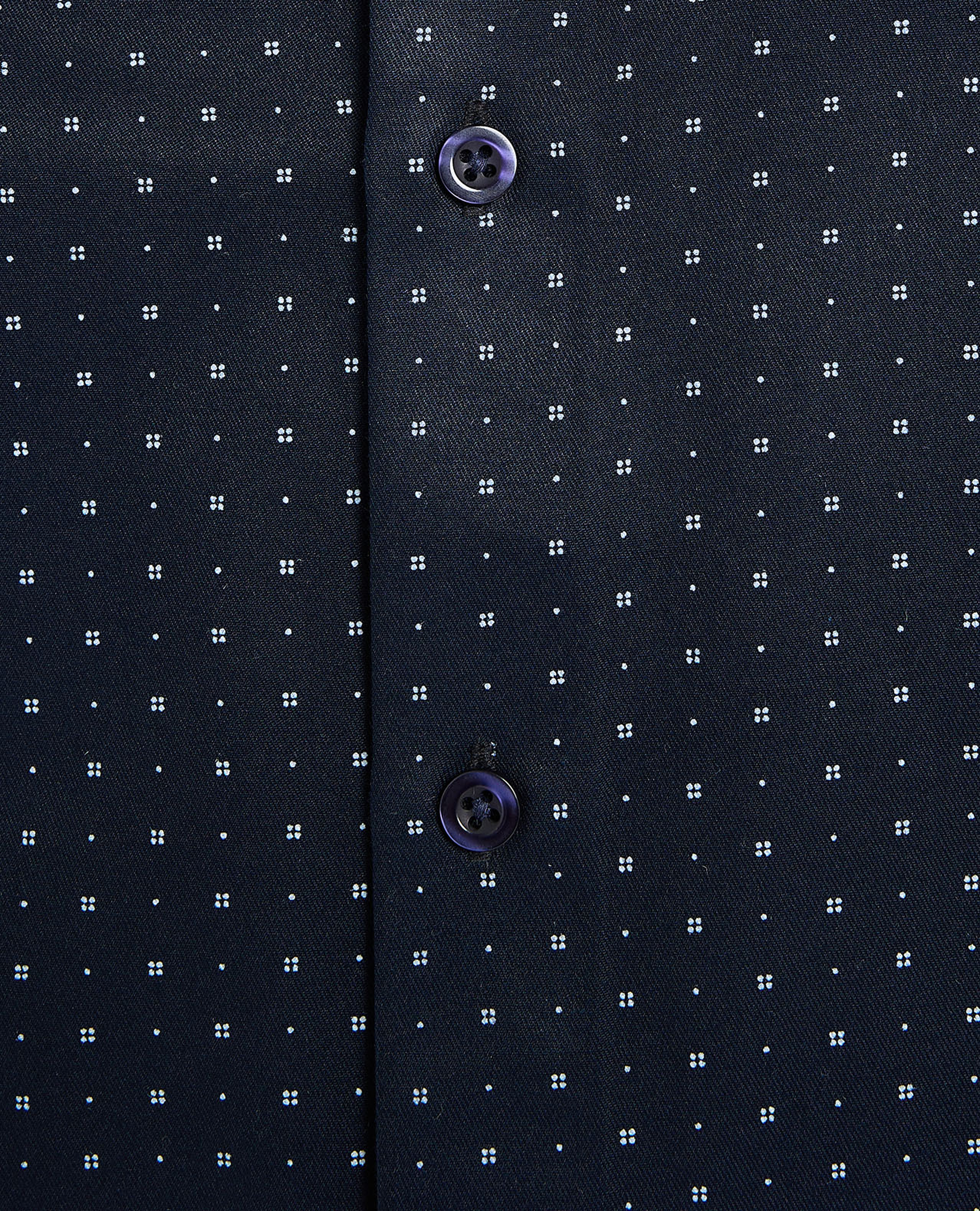 Printed Shirt with Classic Collar and Long Sleeves