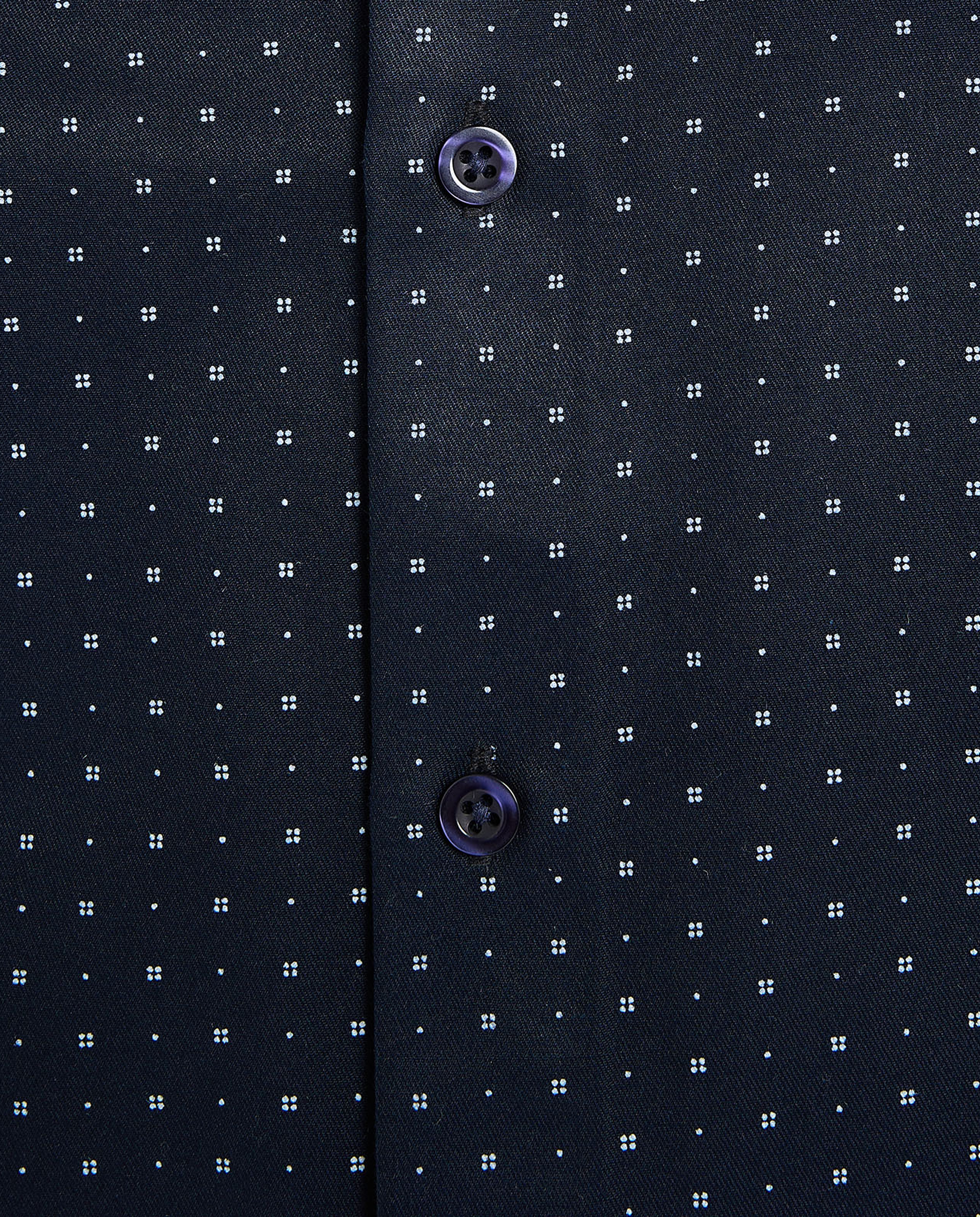 Printed Shirt with Classic Collar and Long Sleeves