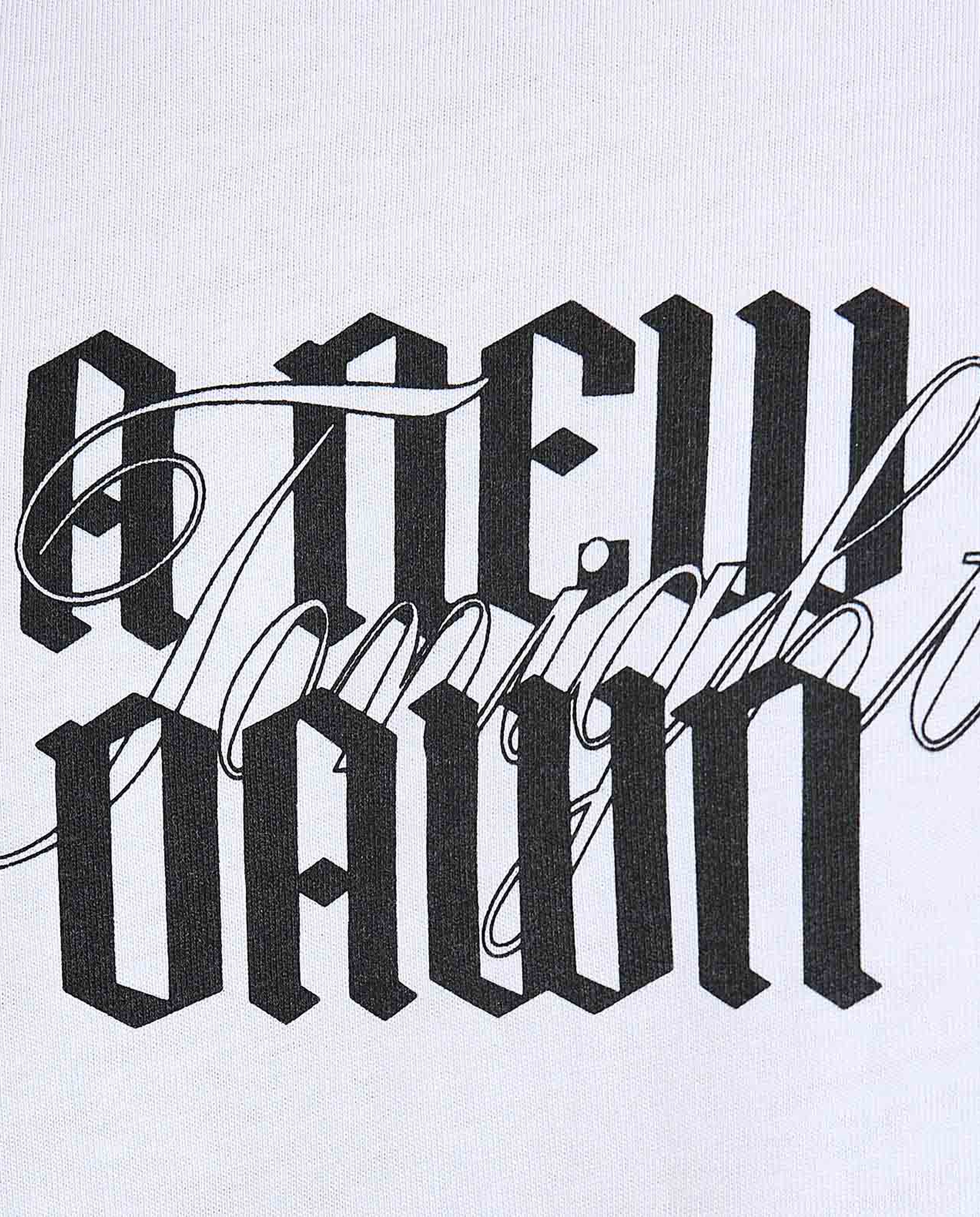 Typography Print T-Shirt with Crew Neck and Short Sleeves