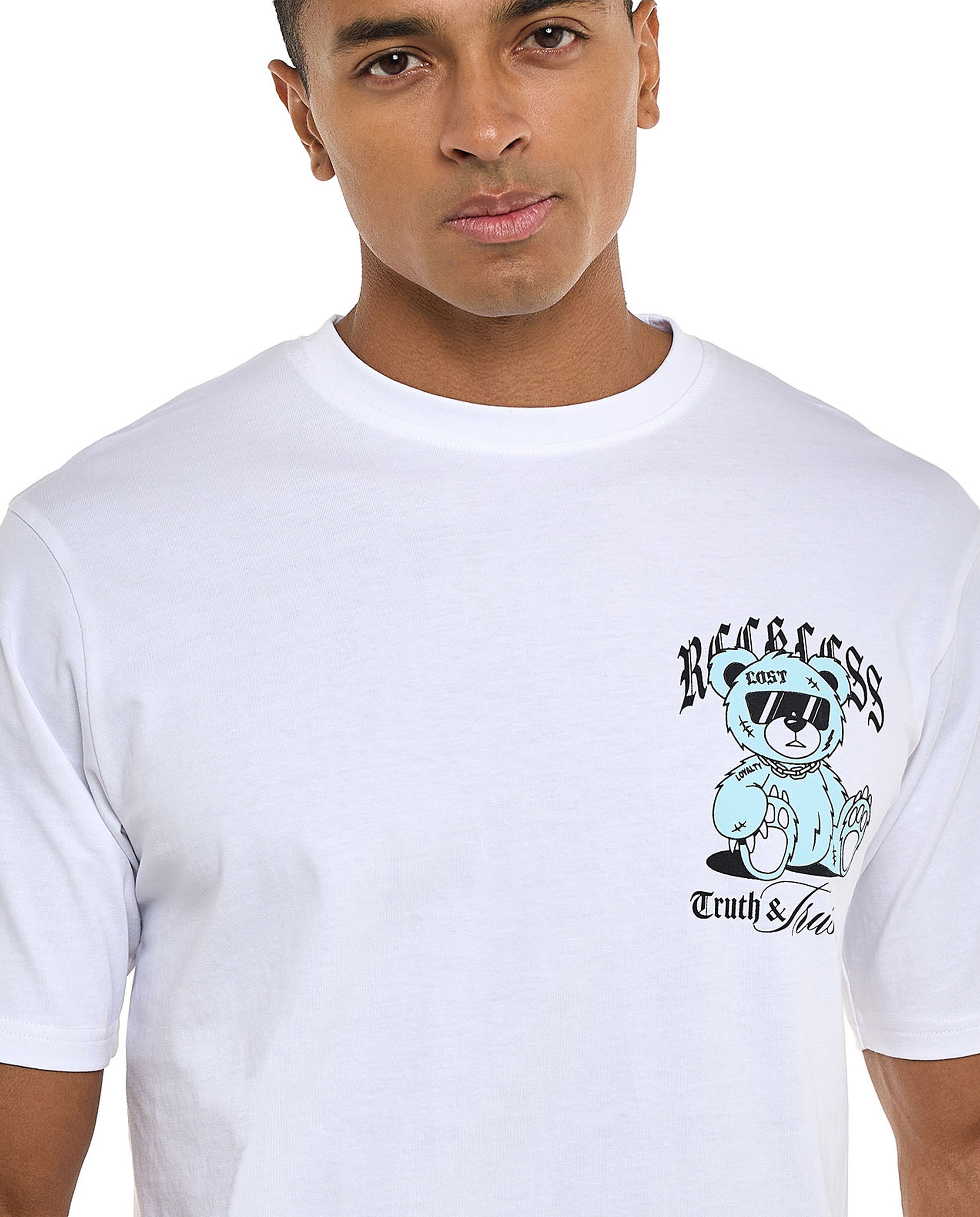 Printed T-Shirt with Crew Neck and Short Sleeves