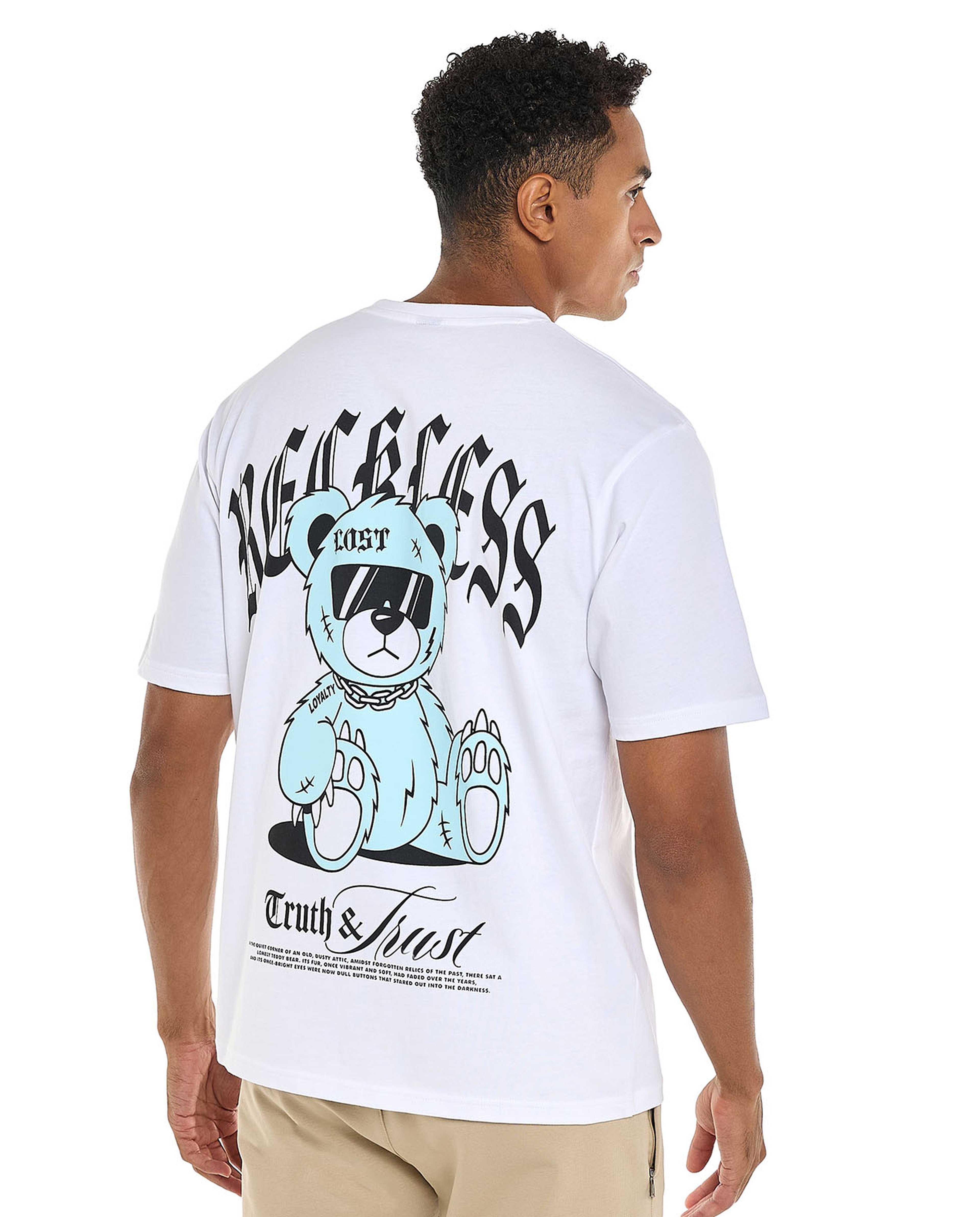 Printed T-Shirt with Crew Neck and Short Sleeves