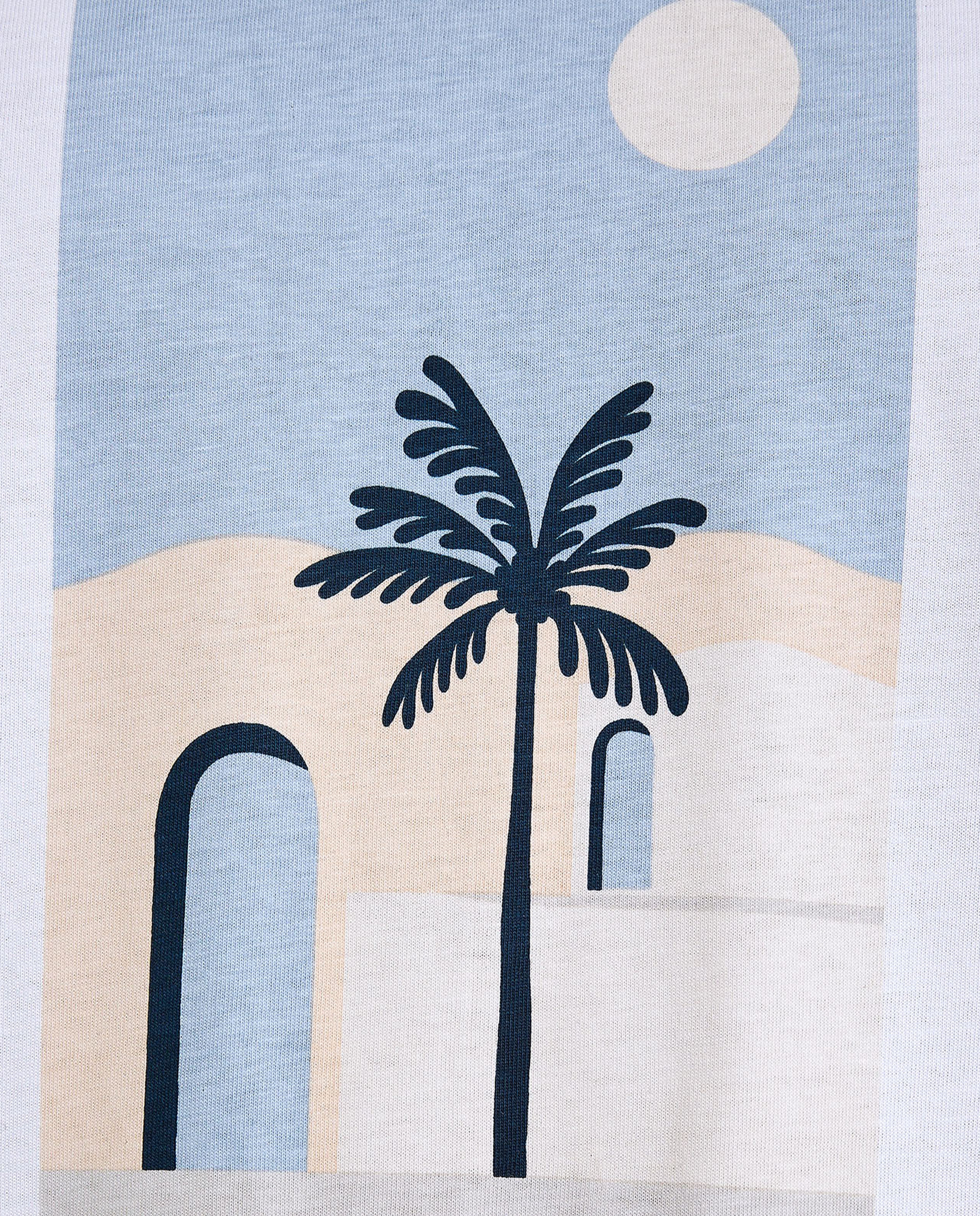 Printed T-Shirt with Crew Neck and Short Sleeves
