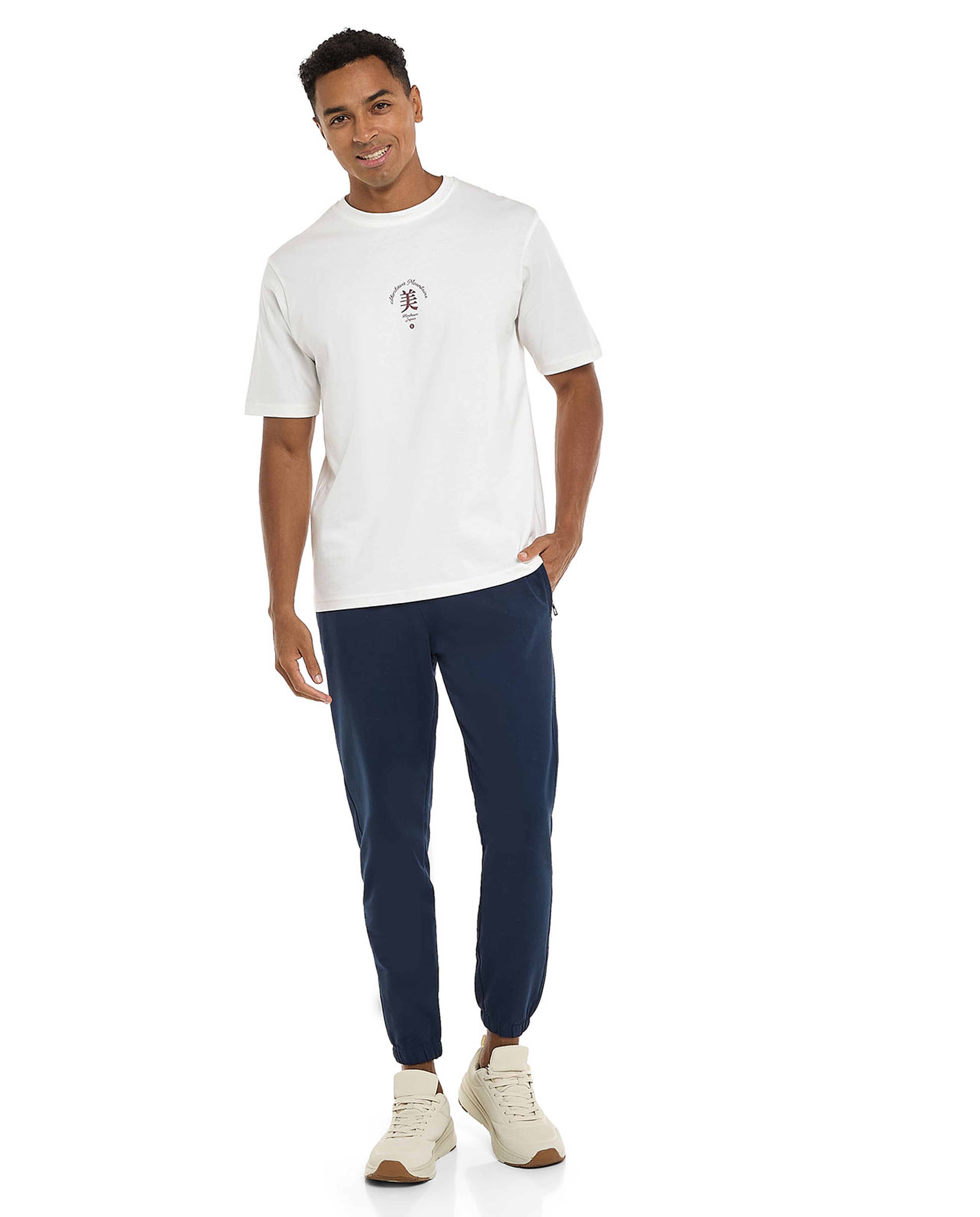 Printed T-Shirt with Crew Neck and Short Sleeves