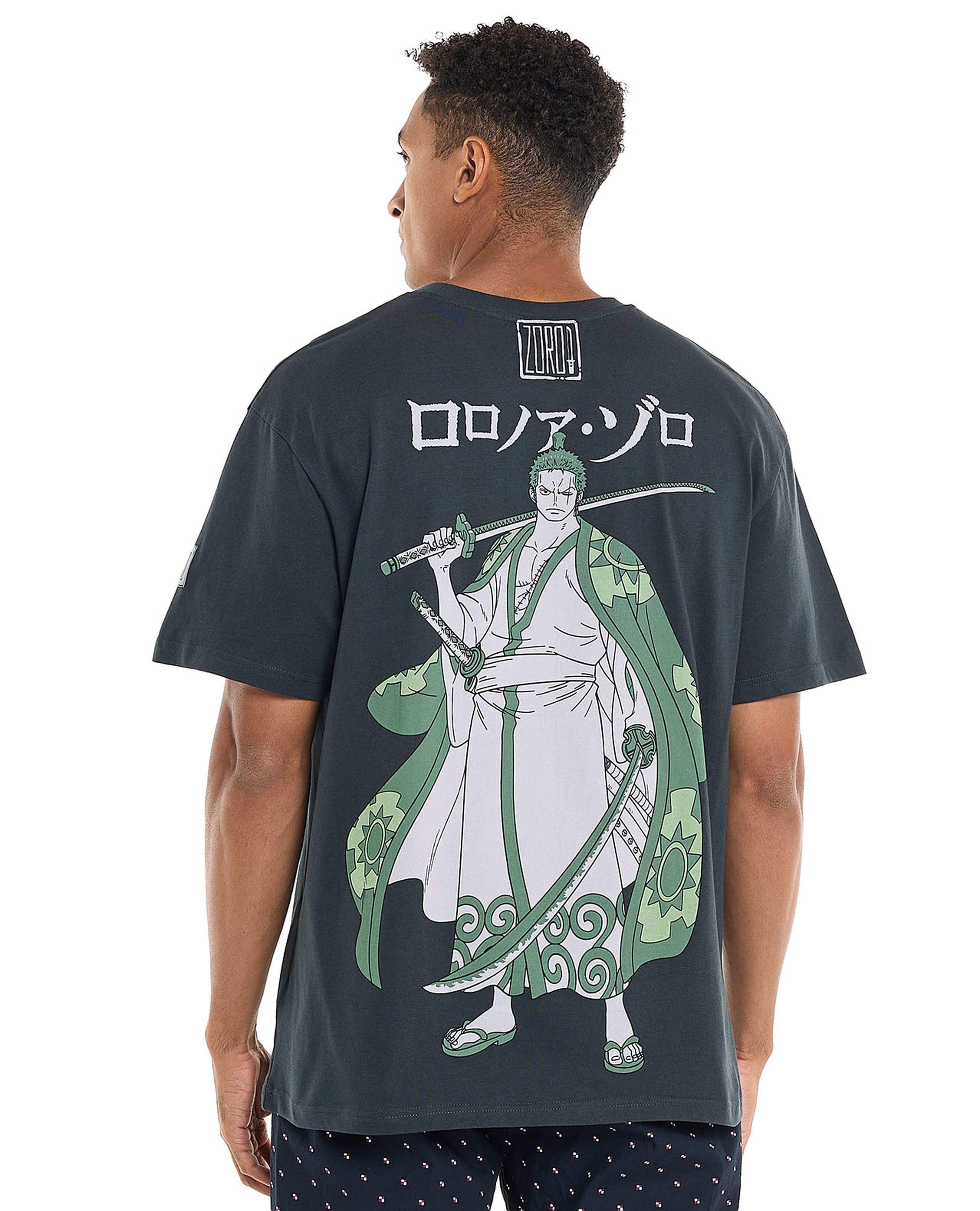 Typography Print T-Shirt with Crew Neck and Short Sleeves