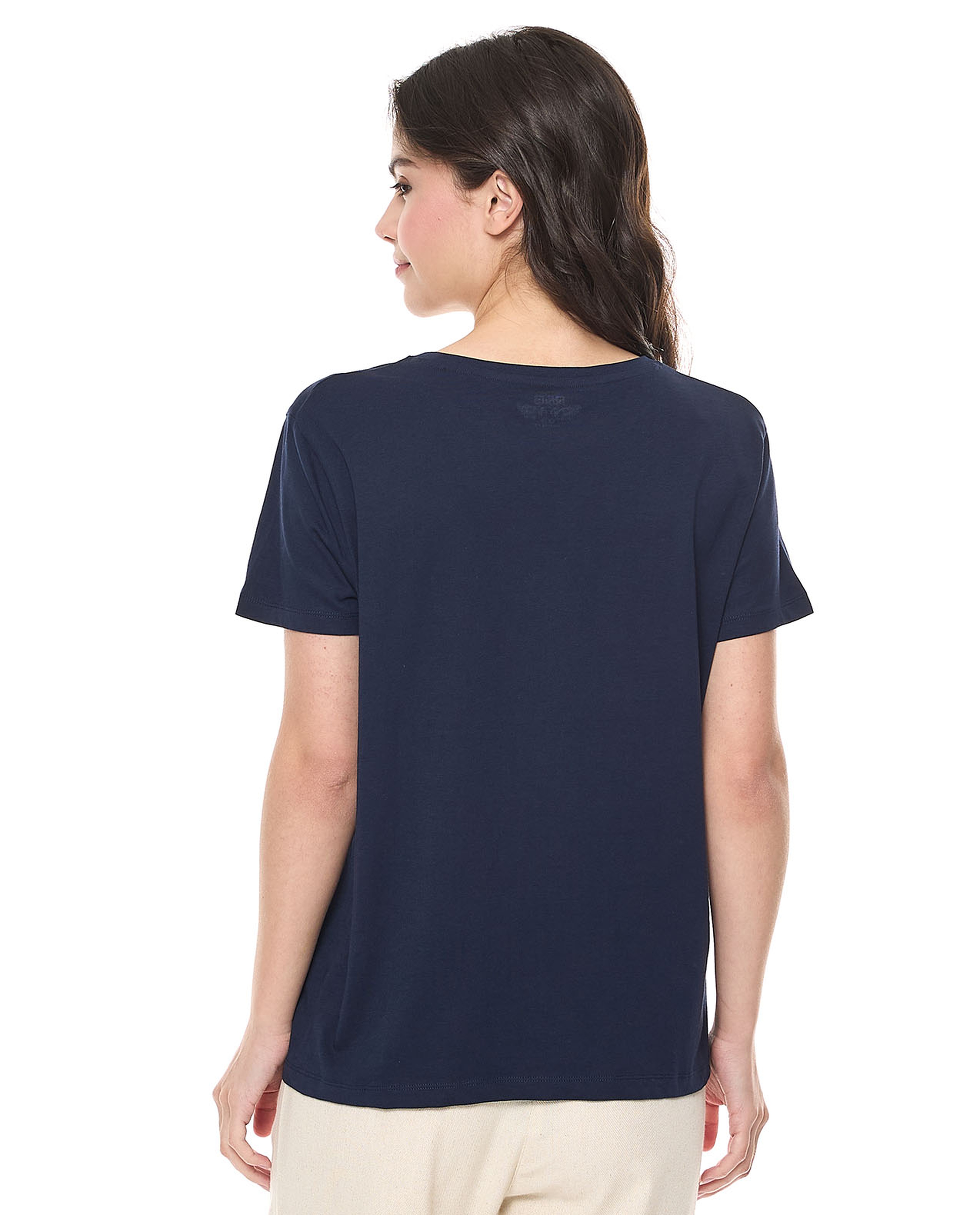 Sequins T-Shirt With Crew Neck and Short Sleeves