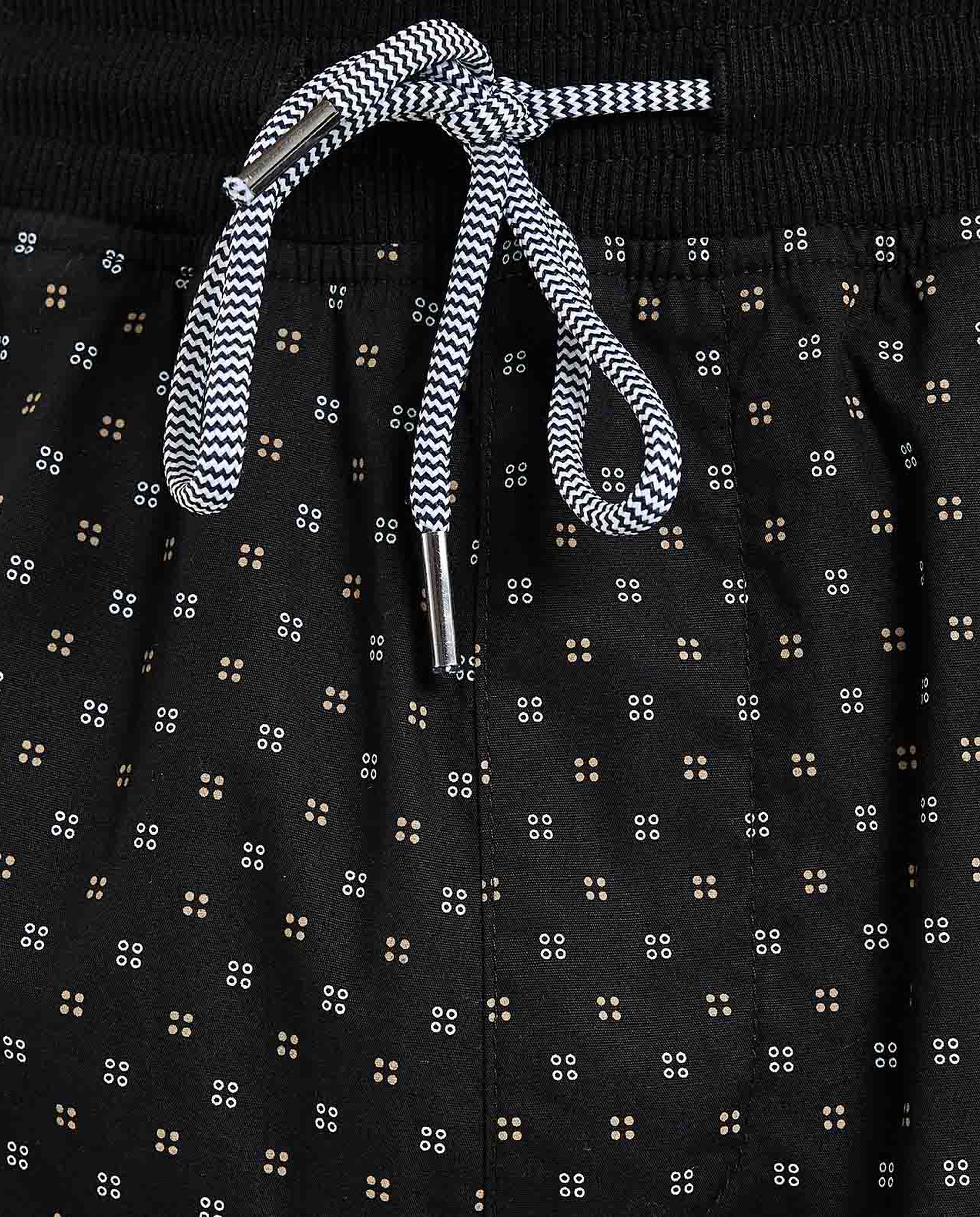 Printed Sleep Shorts with Drawstring Waist