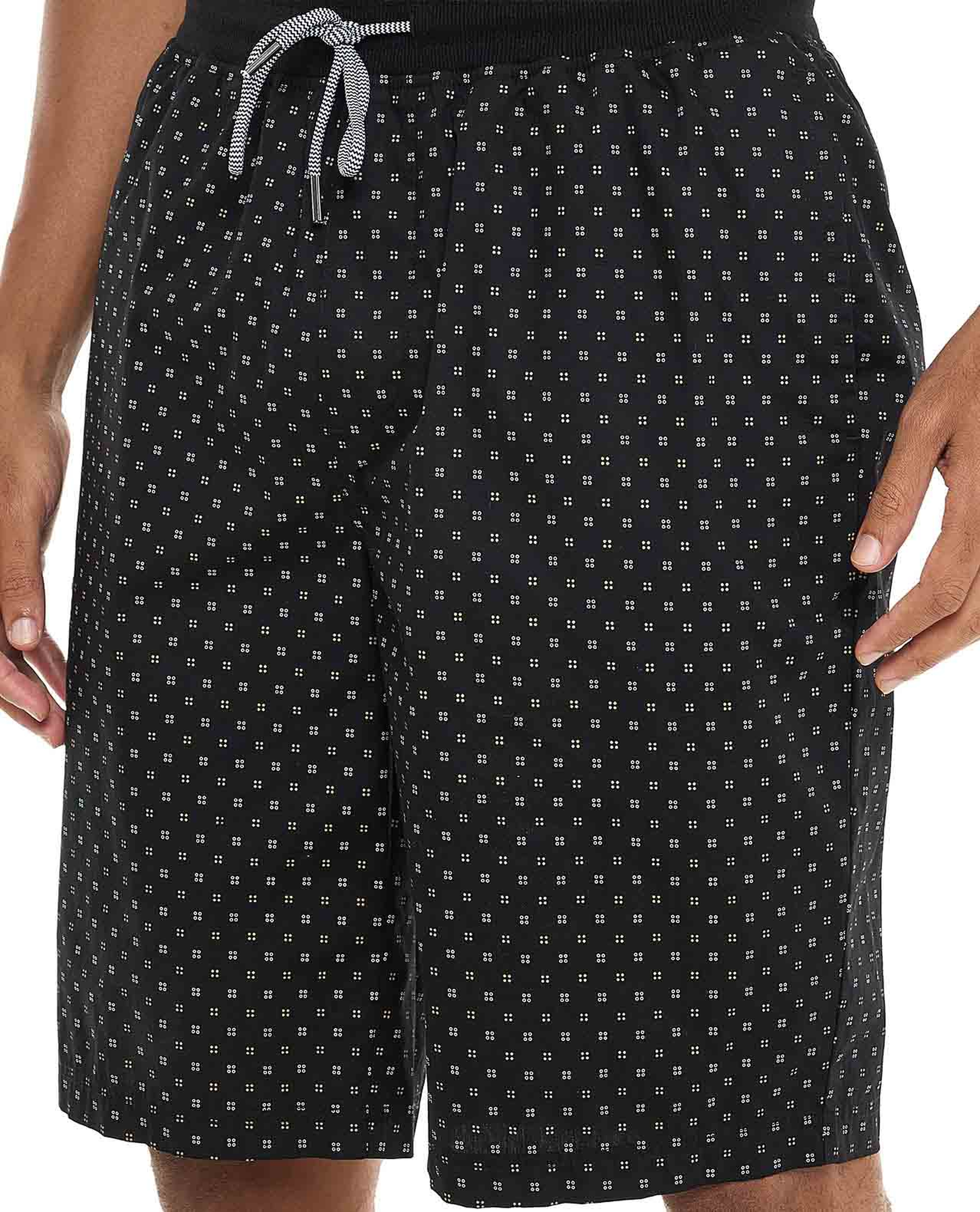 Printed Sleep Shorts with Drawstring Waist