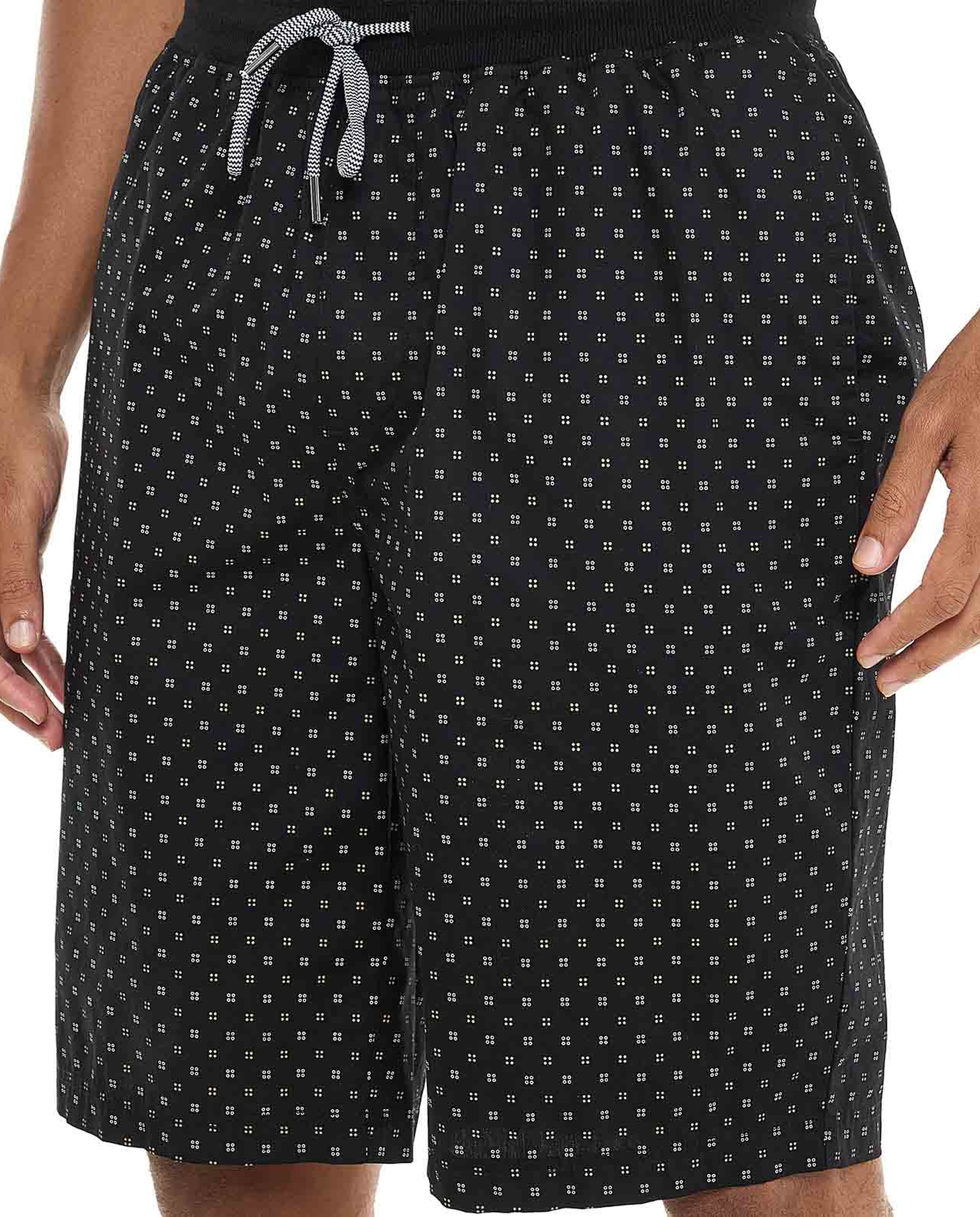 Printed Sleep Shorts with Drawstring Waist
