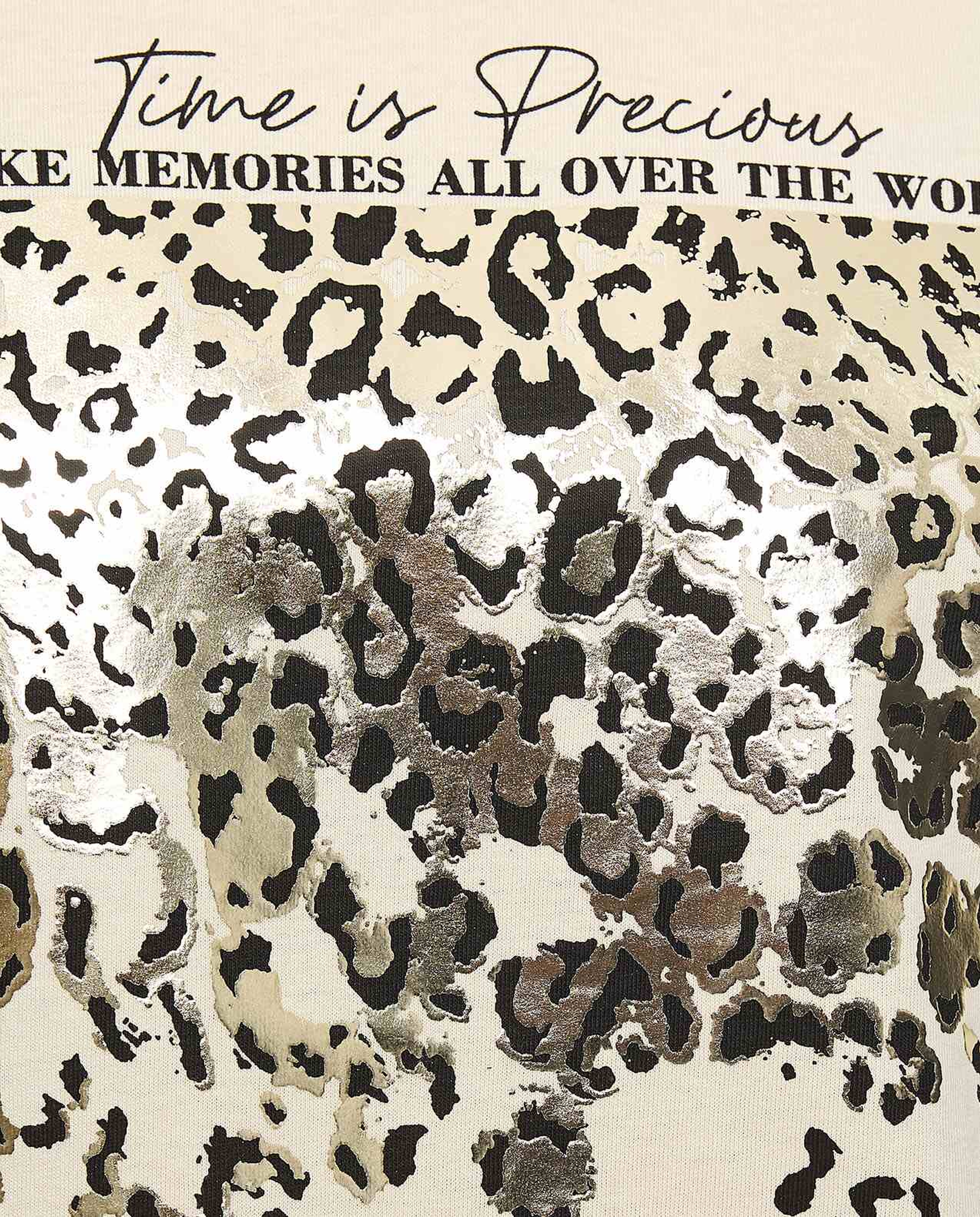 Printed T-Shirt With Crew Neck and Short Sleeves