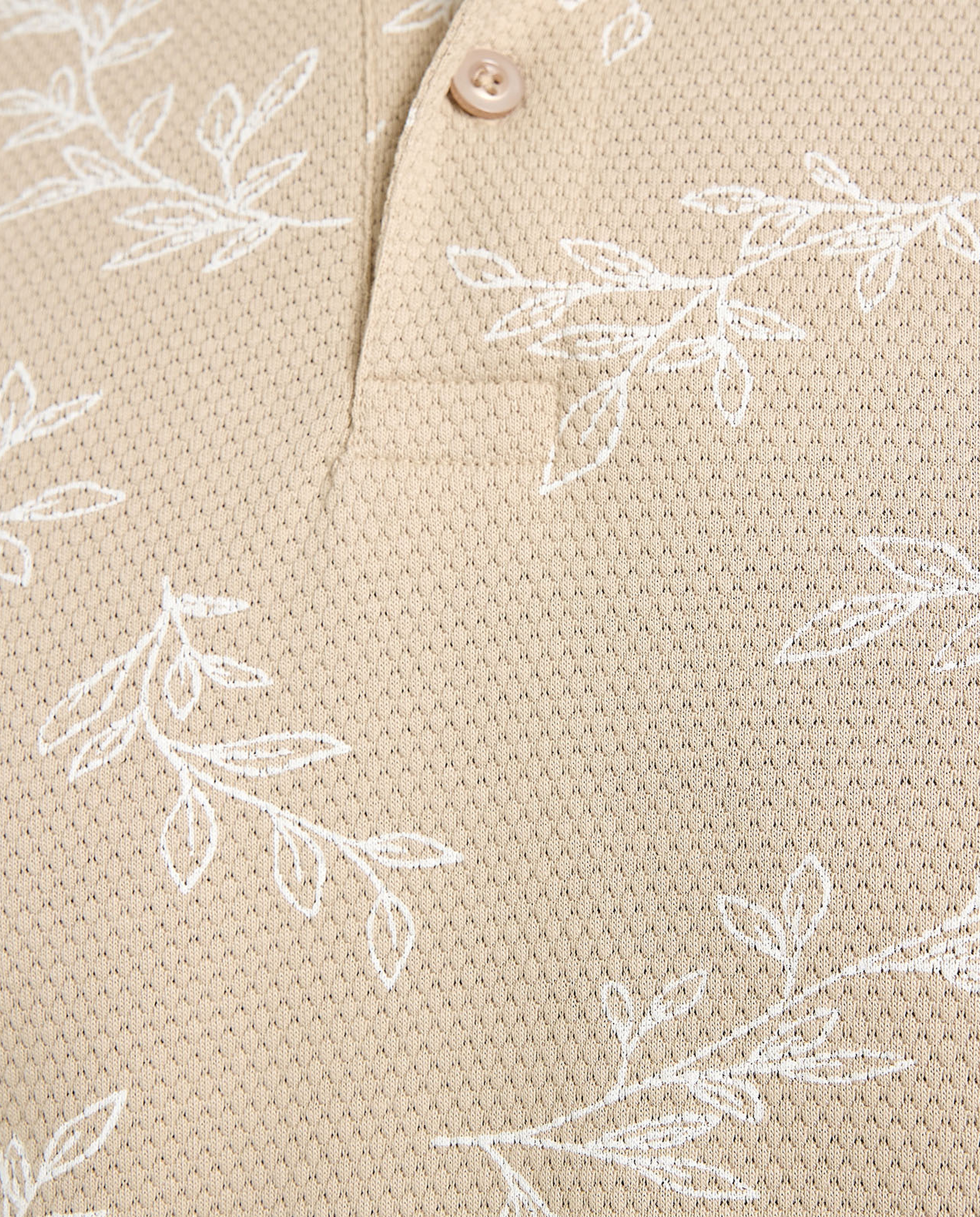 Printed Polo T-Shirt with Short Sleeves