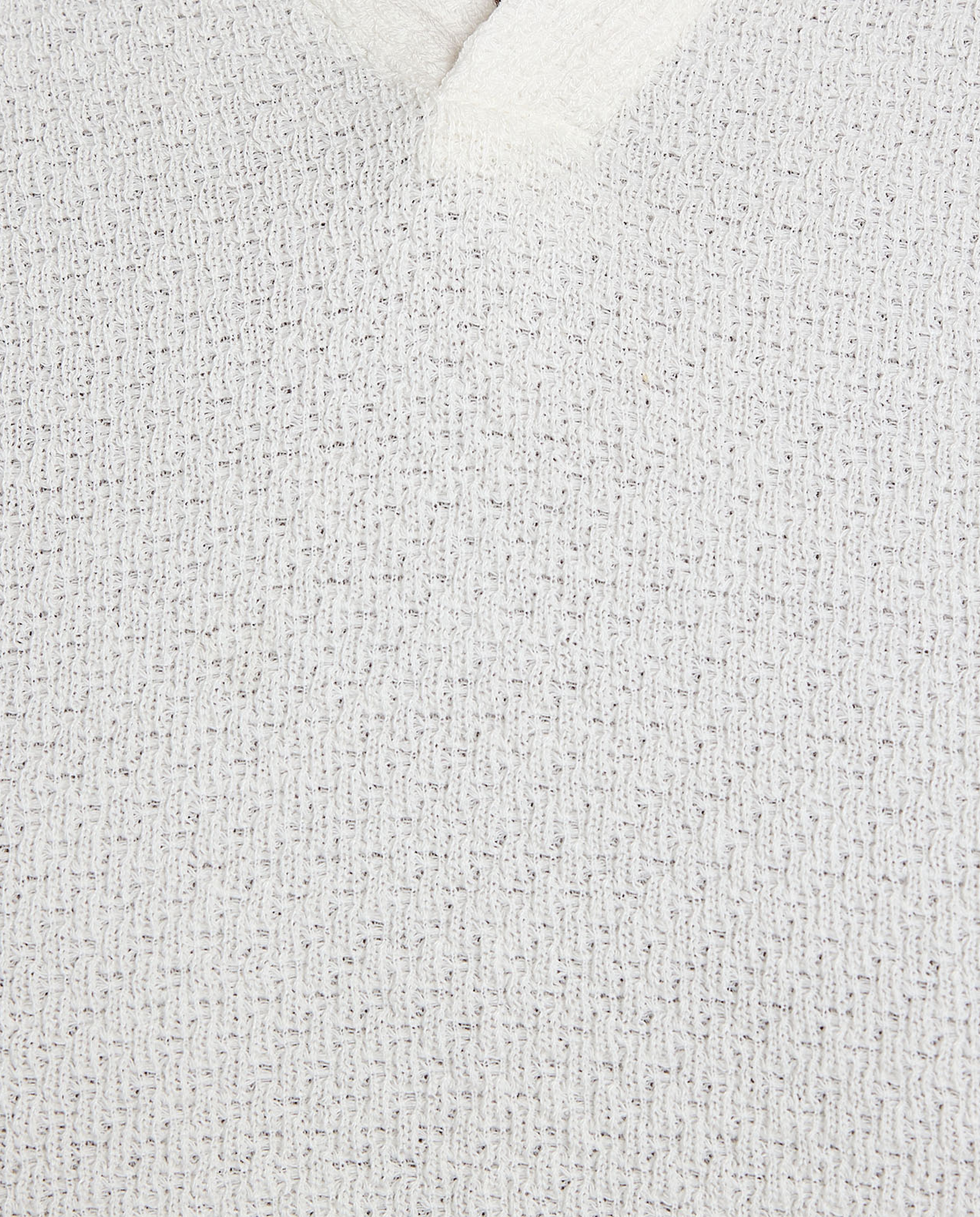 Textured Polo T-Shirt with Short Sleeves