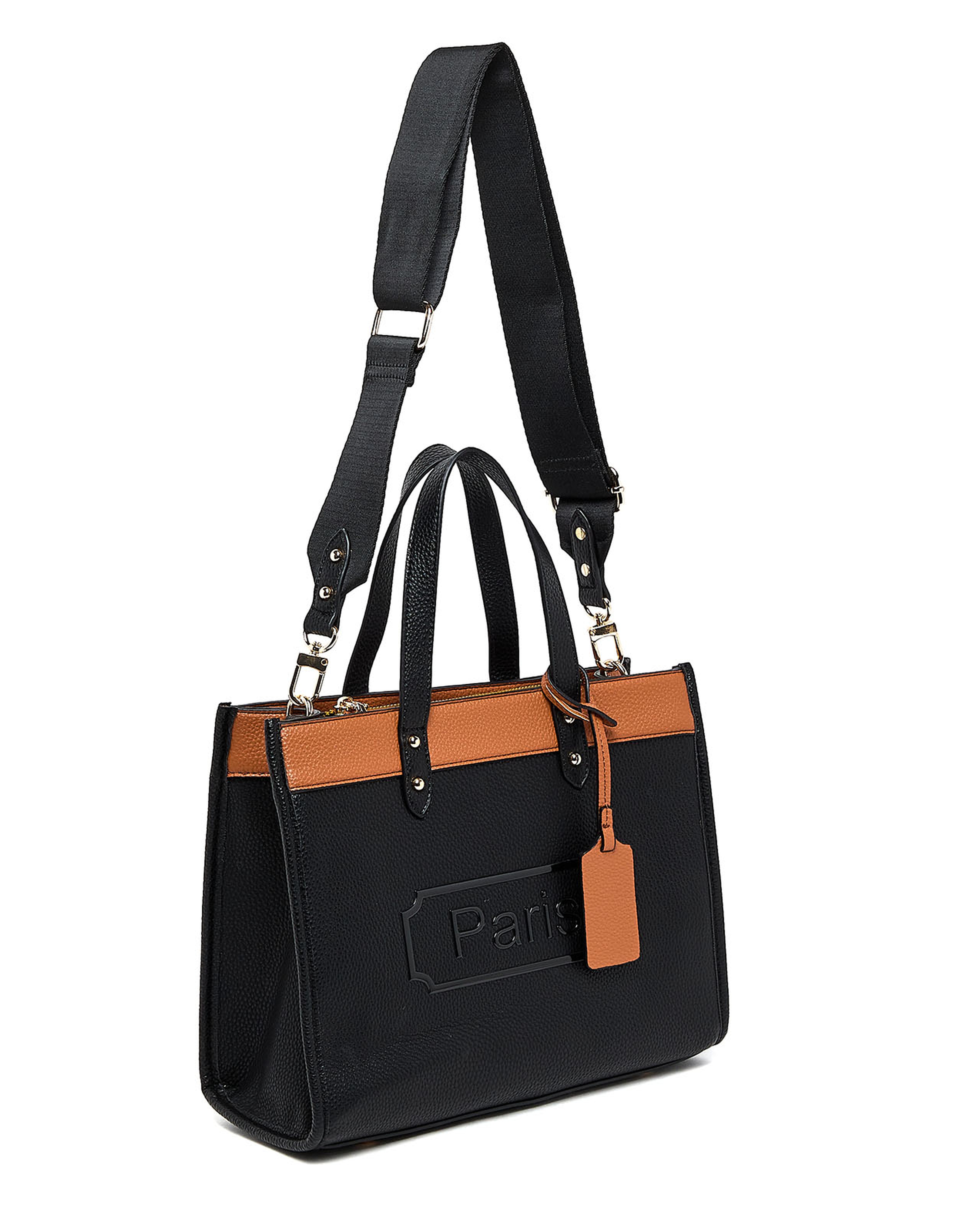 Color Block Tote Bag