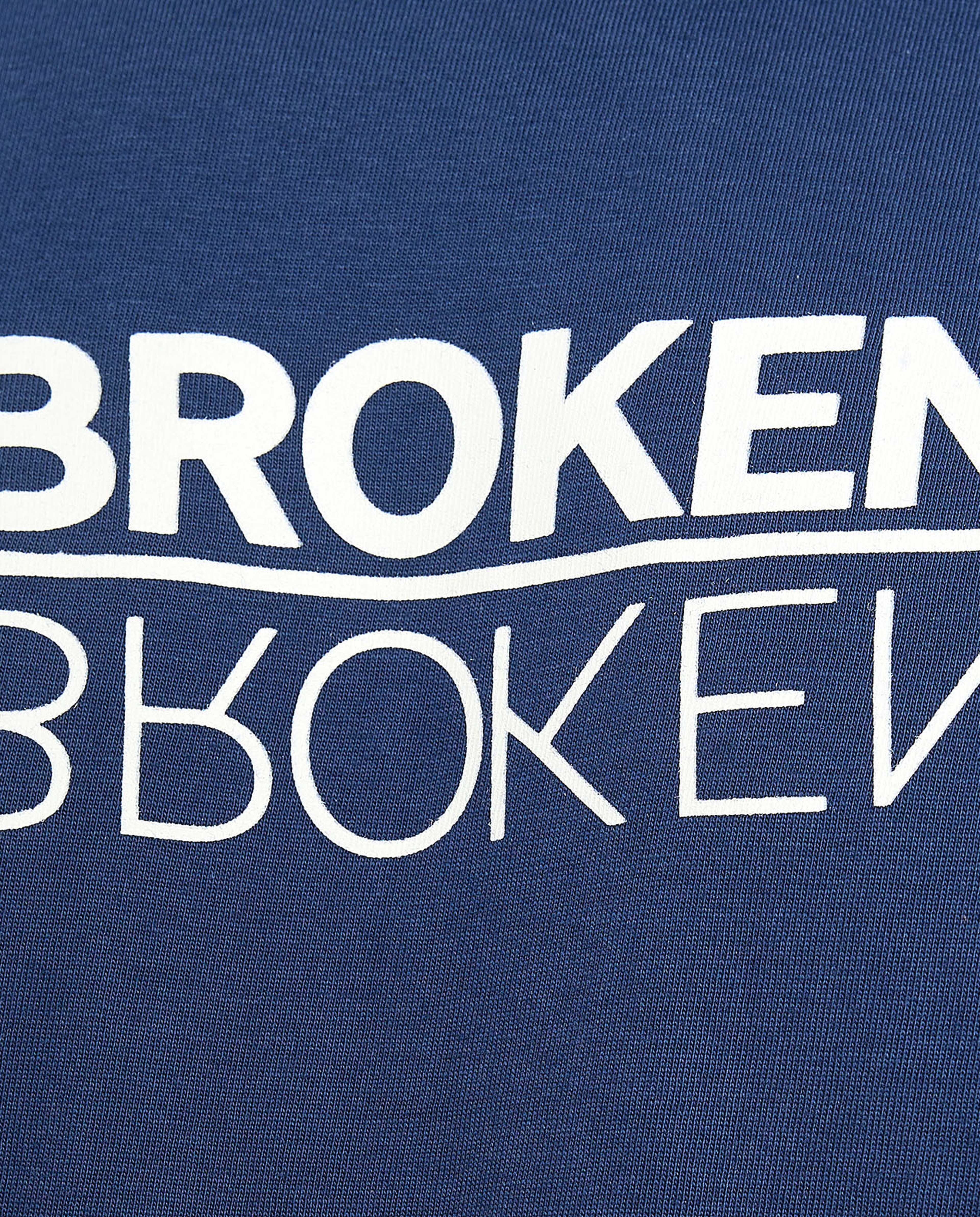 Typography Print T-Shirt with Crew Neck and Short Sleeves