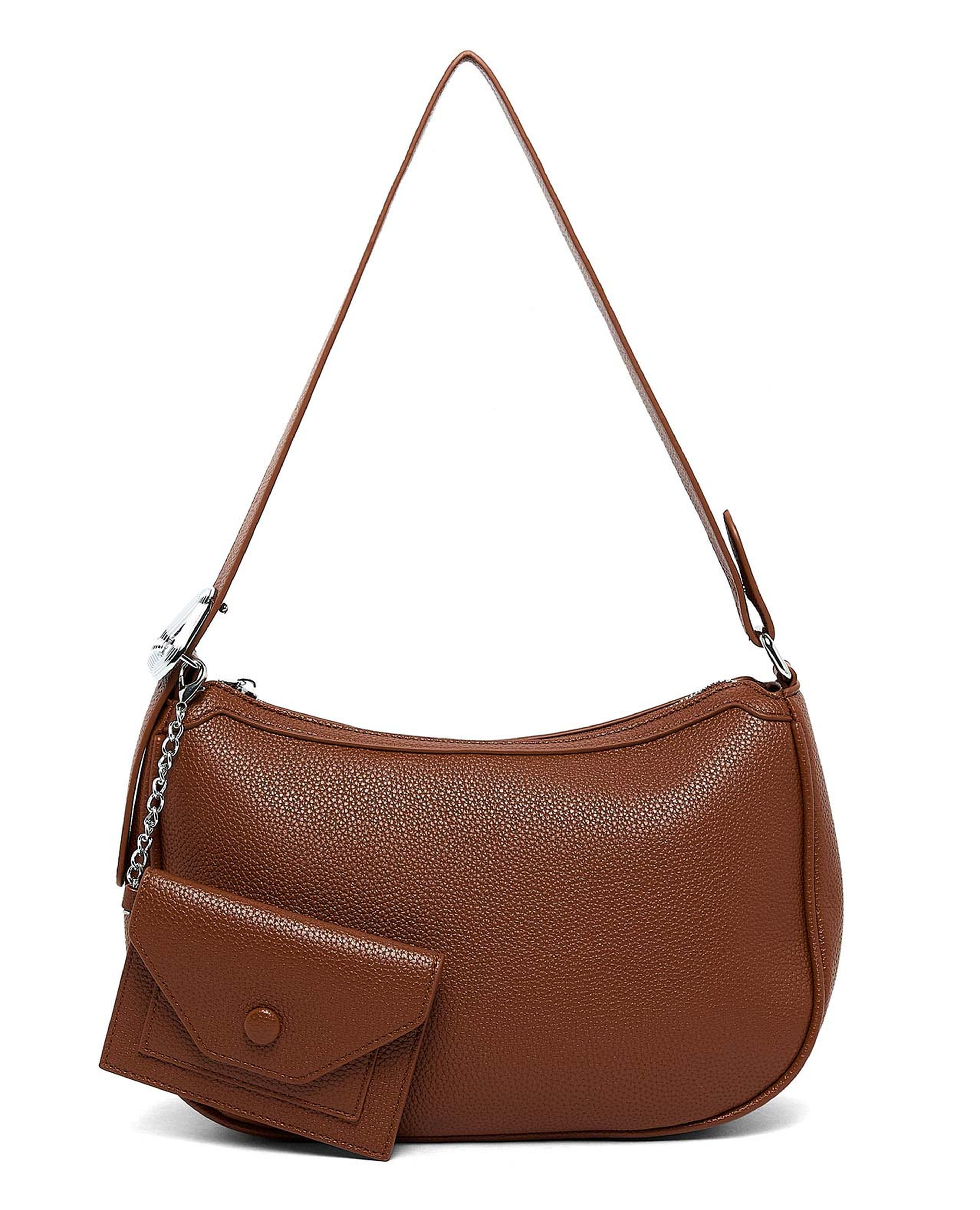 حقيبة كتف بنقشة