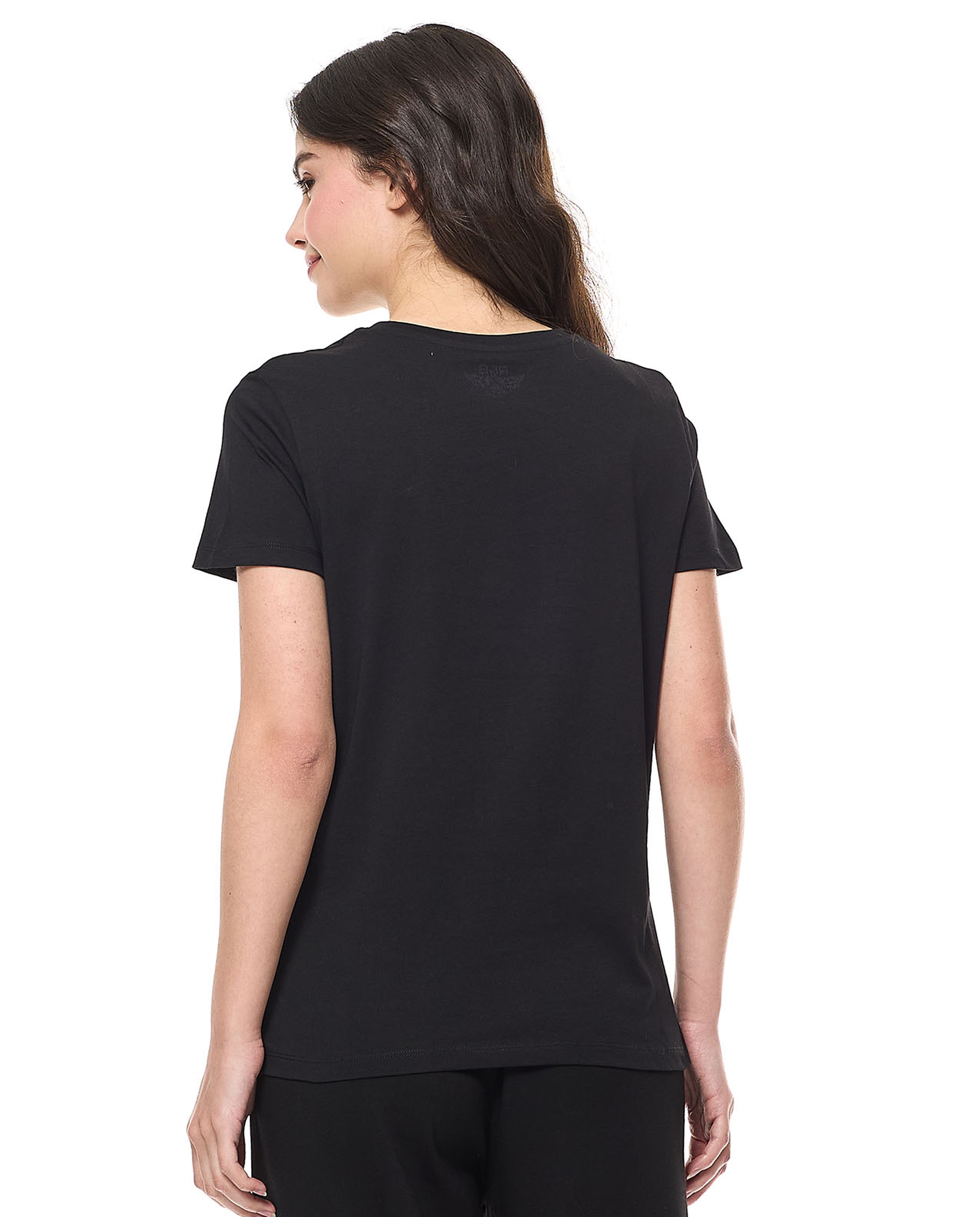 Typography Print T-Shirt With Crew Neck and Short Sleeves