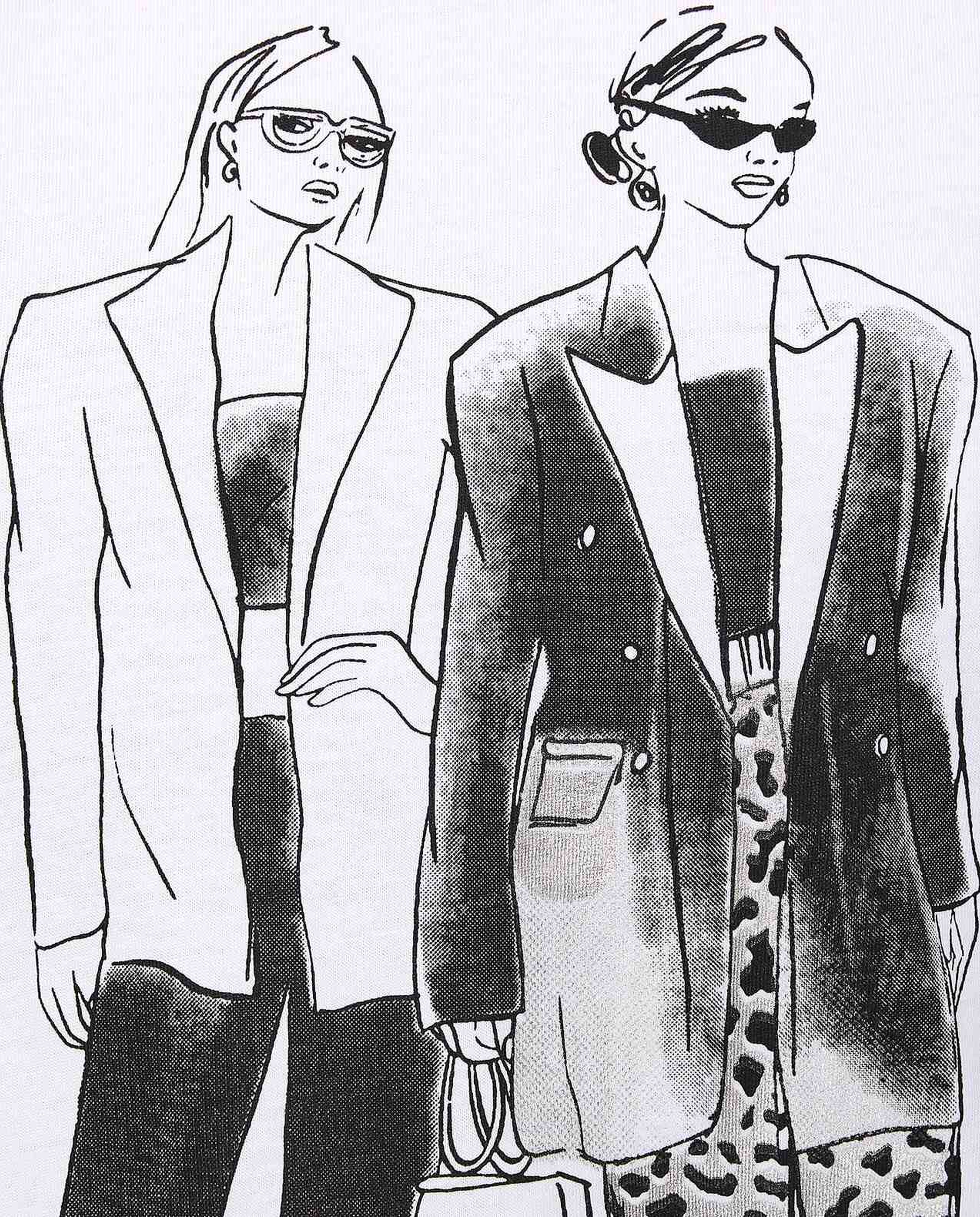 Printed T-Shirt With Crew Neck and Short Sleeves