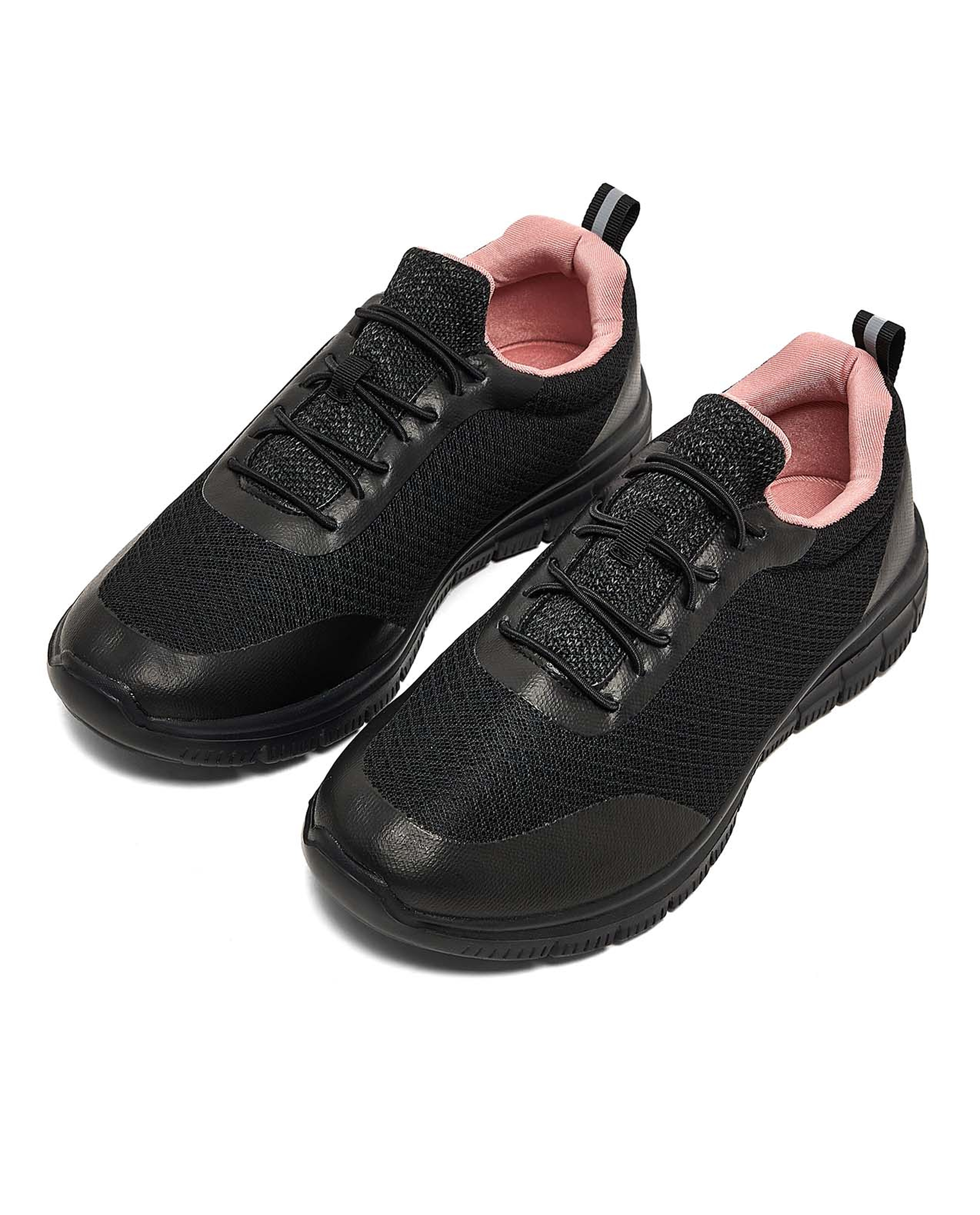 Mesh Detail Slip-On Shoes