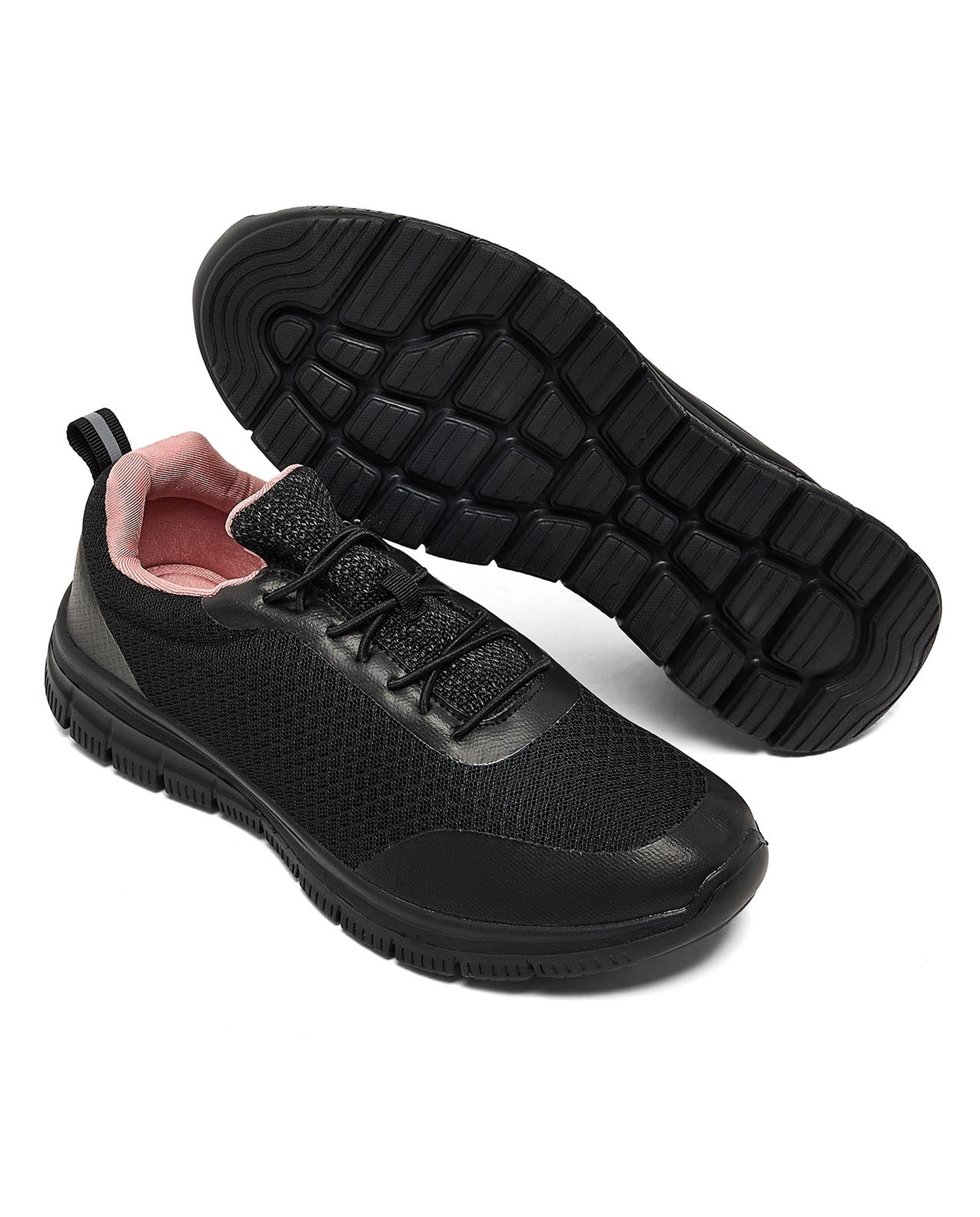 Mesh Detail Slip-On Shoes