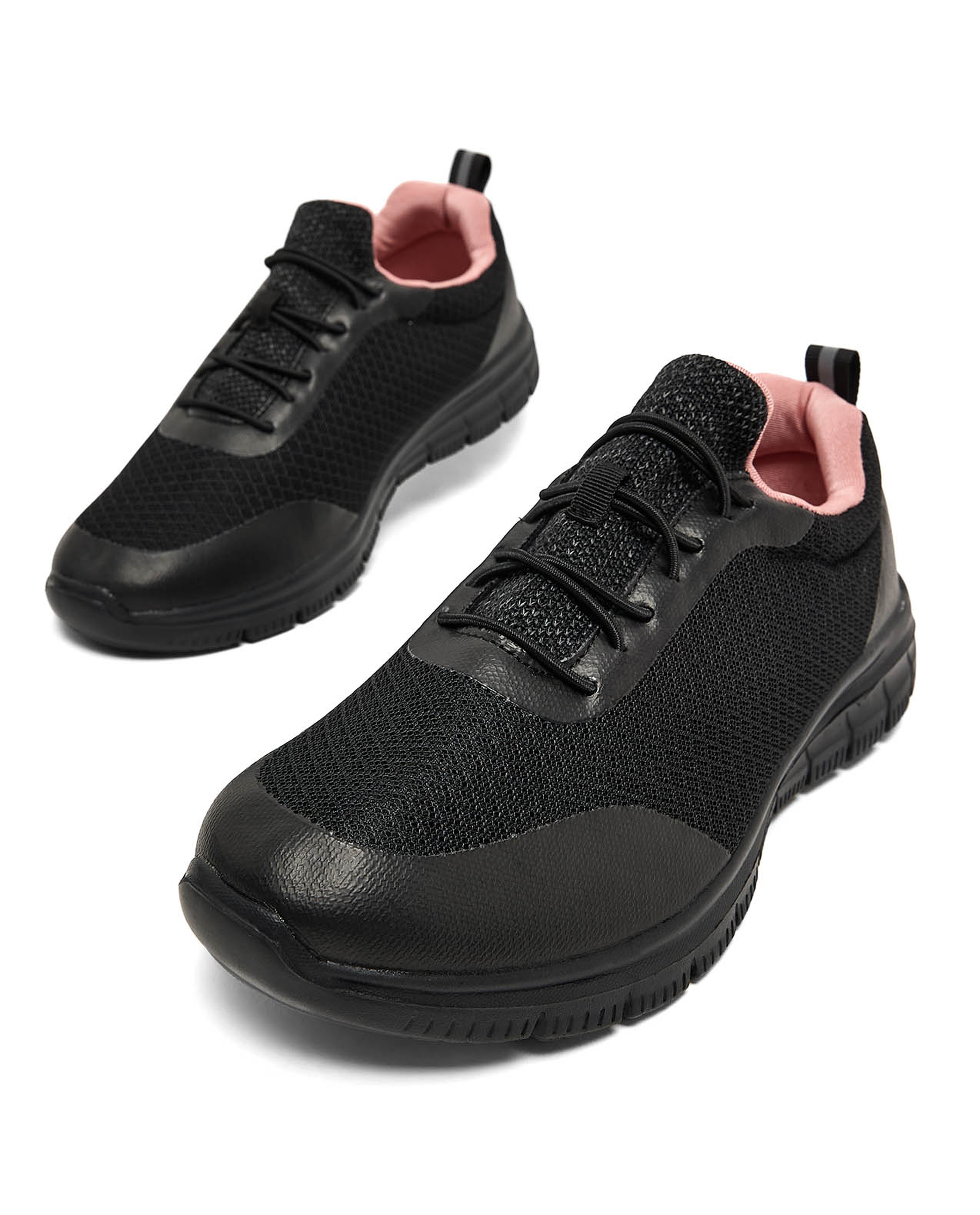 Mesh Detail Slip-On Shoes